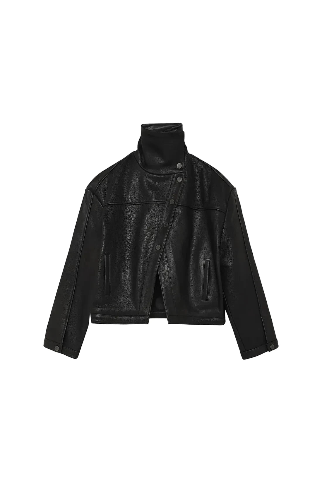 KAIA LEATHER JACKET IN BLACK JACKET WON HUNDRED