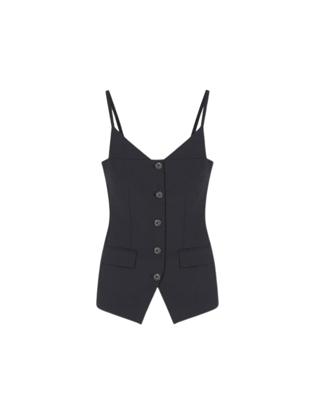 CINDA TOP IN BLACK TOP NANUSHKA