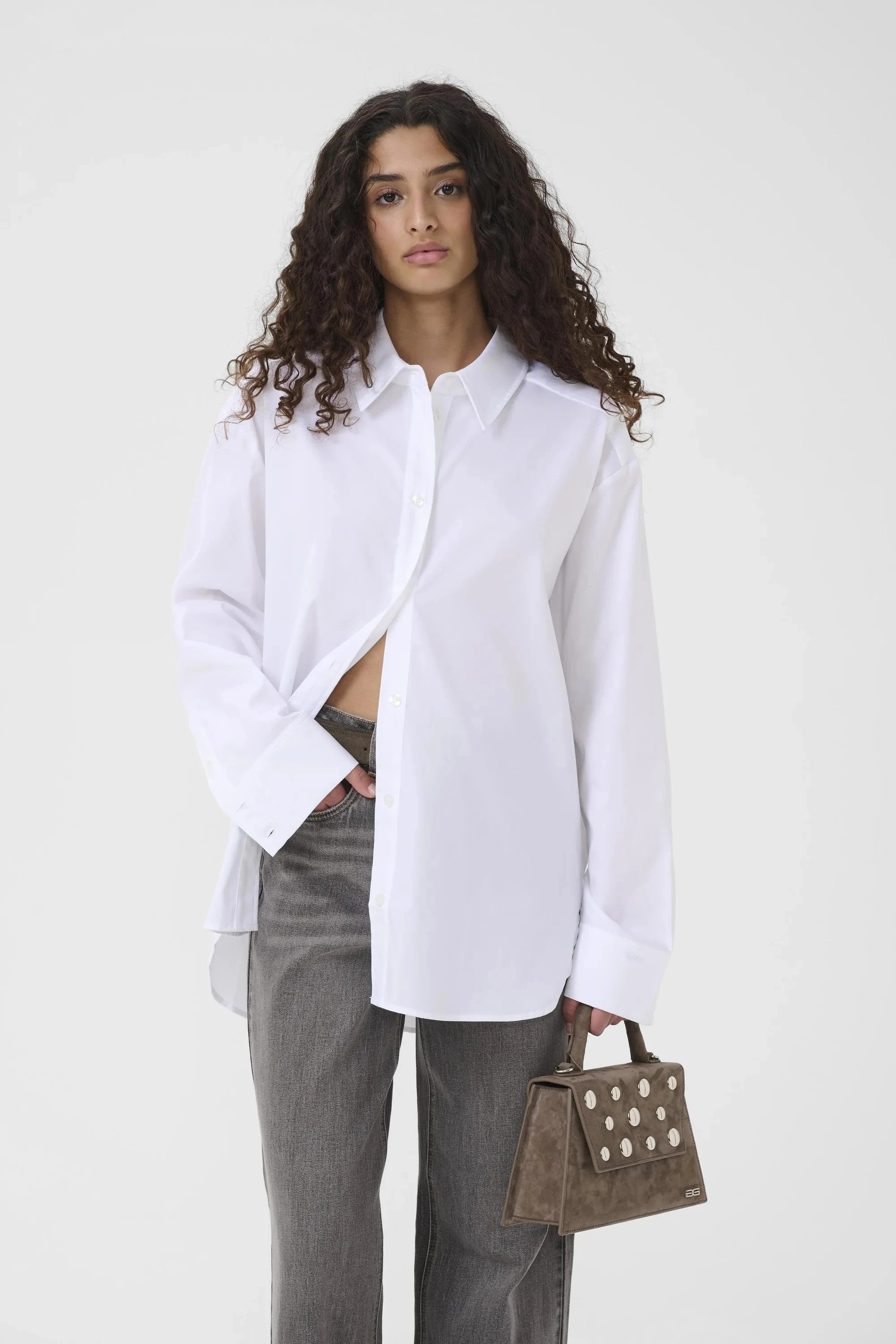 YORK SHIRT IN BRIGHT WHITE SHIRT GESTUZ