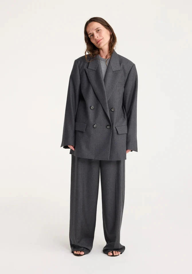 DOUBLE BREASTED TAILORED BLAZER JACKET ROHE