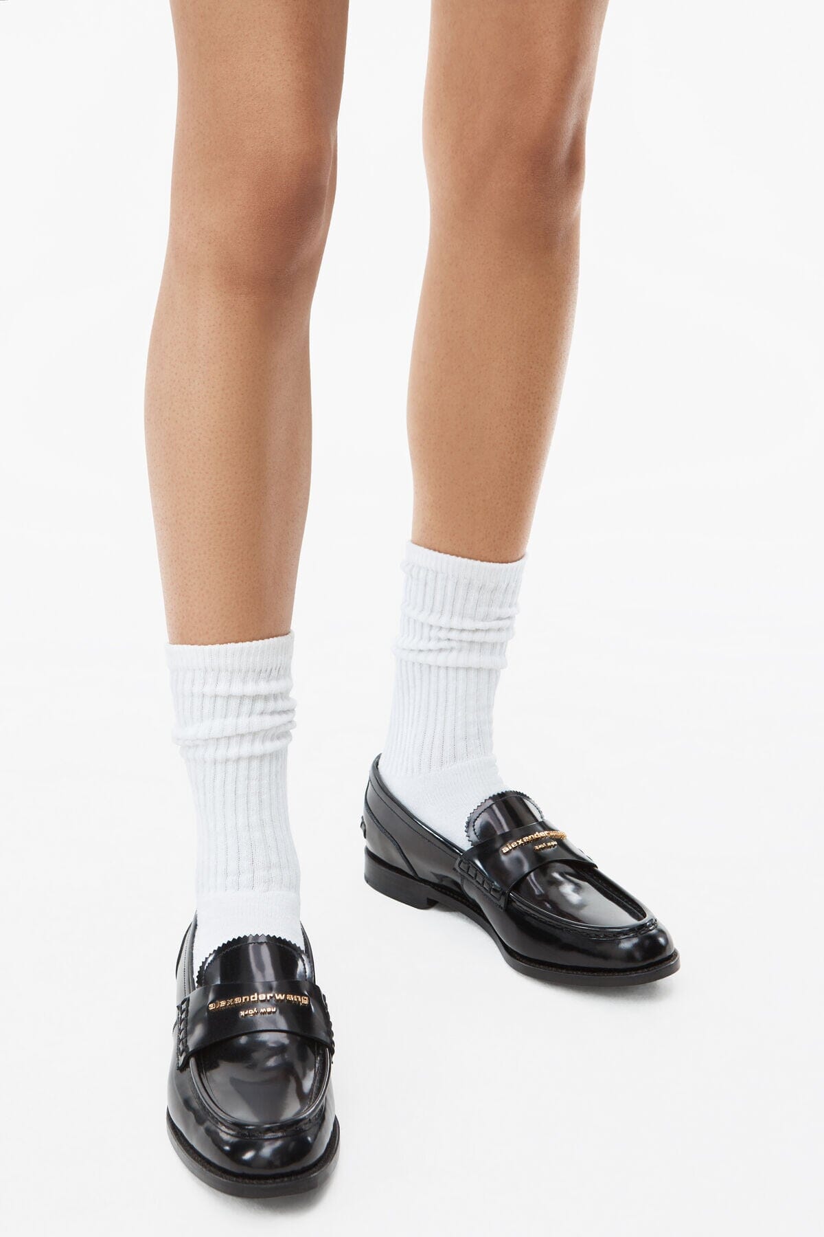 ALEXANDER WANG CARTER LOAFER BLACK SHOES ALEXANDER WANG