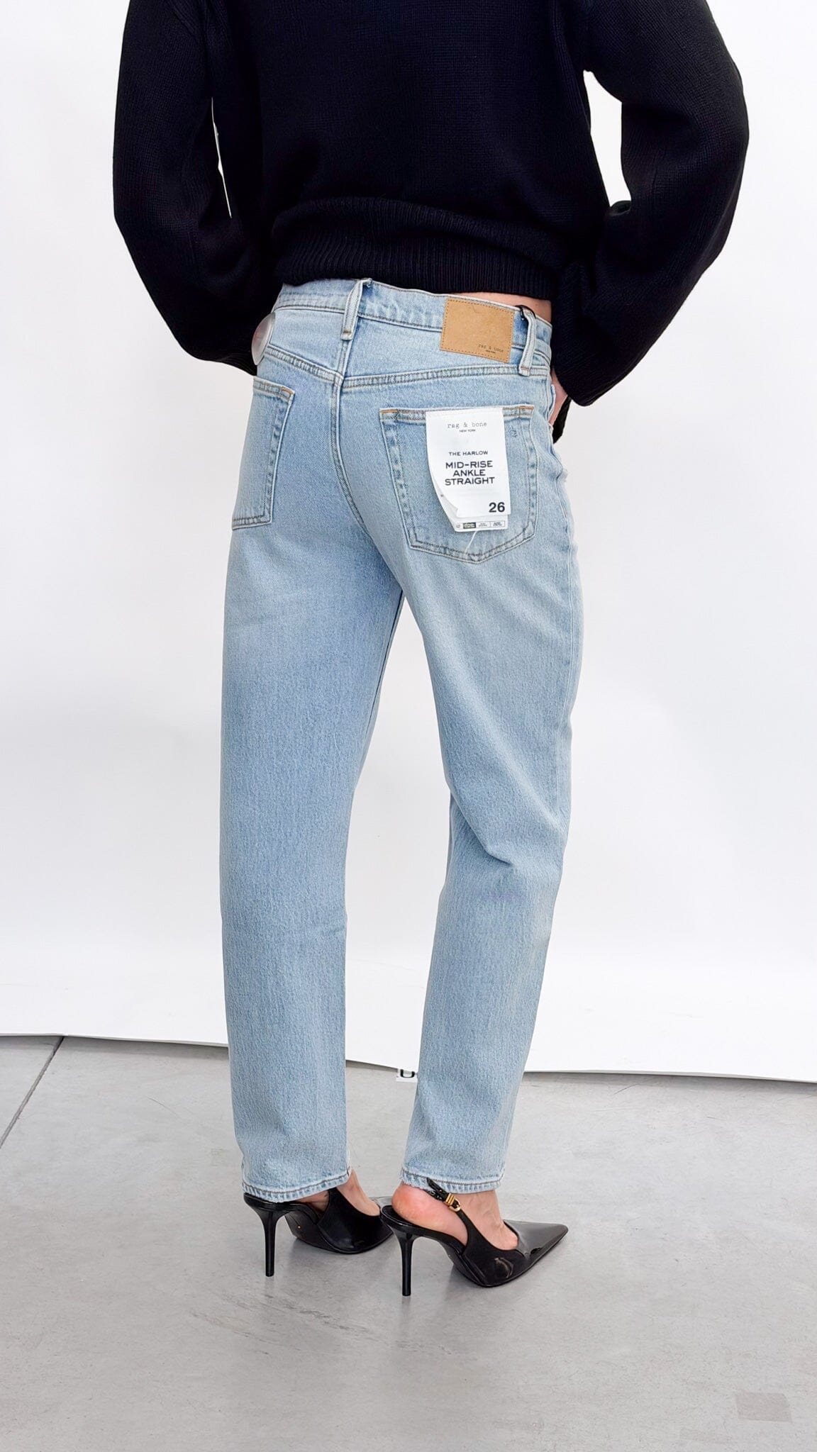 HARLOW MID-RISE FULL LENGHT STRAIGHT IN BLOOMFIELD JEANS RAG&BONE