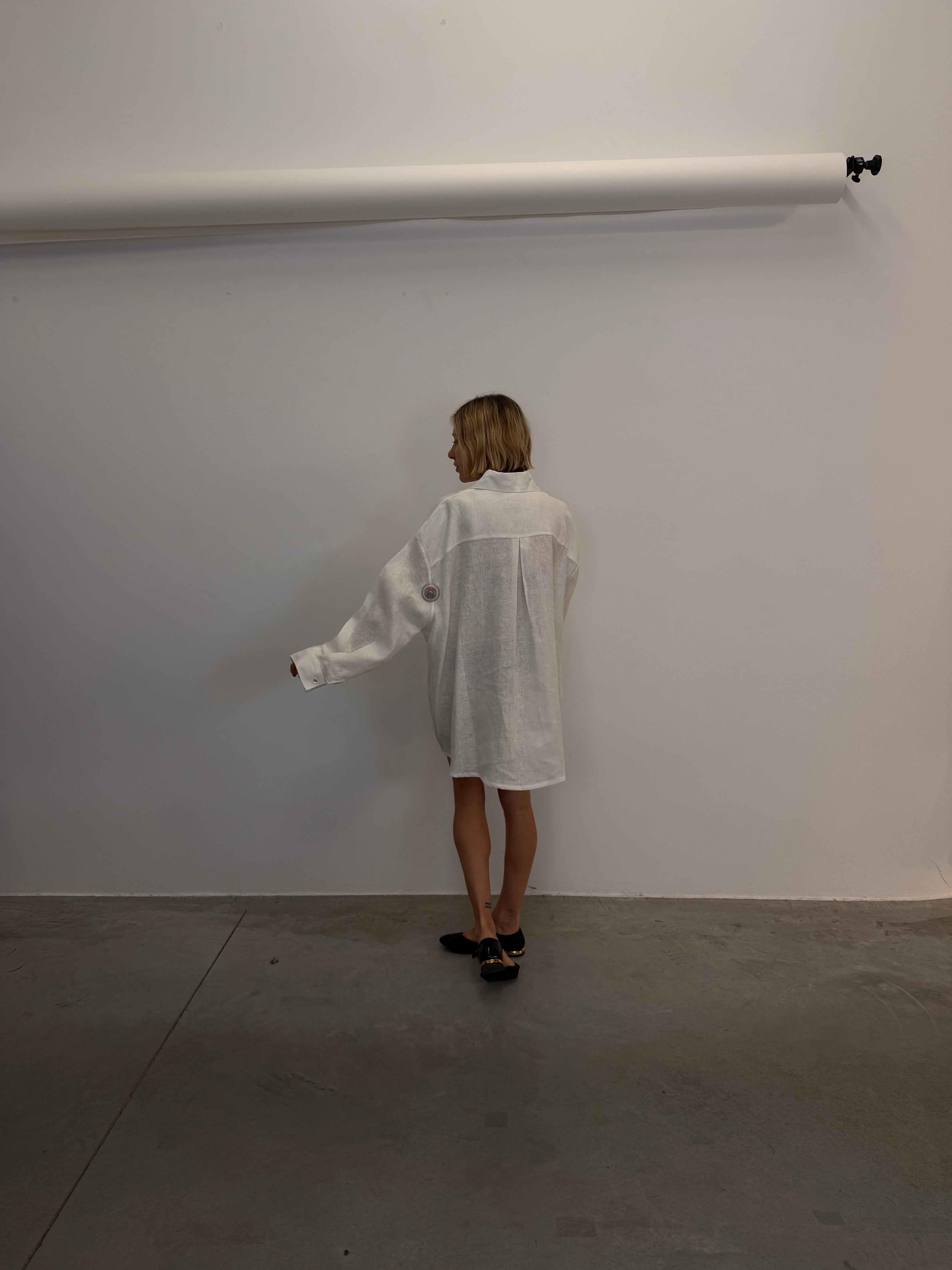 LINEN LONG SHIRT SHIRT STUDIO CUT