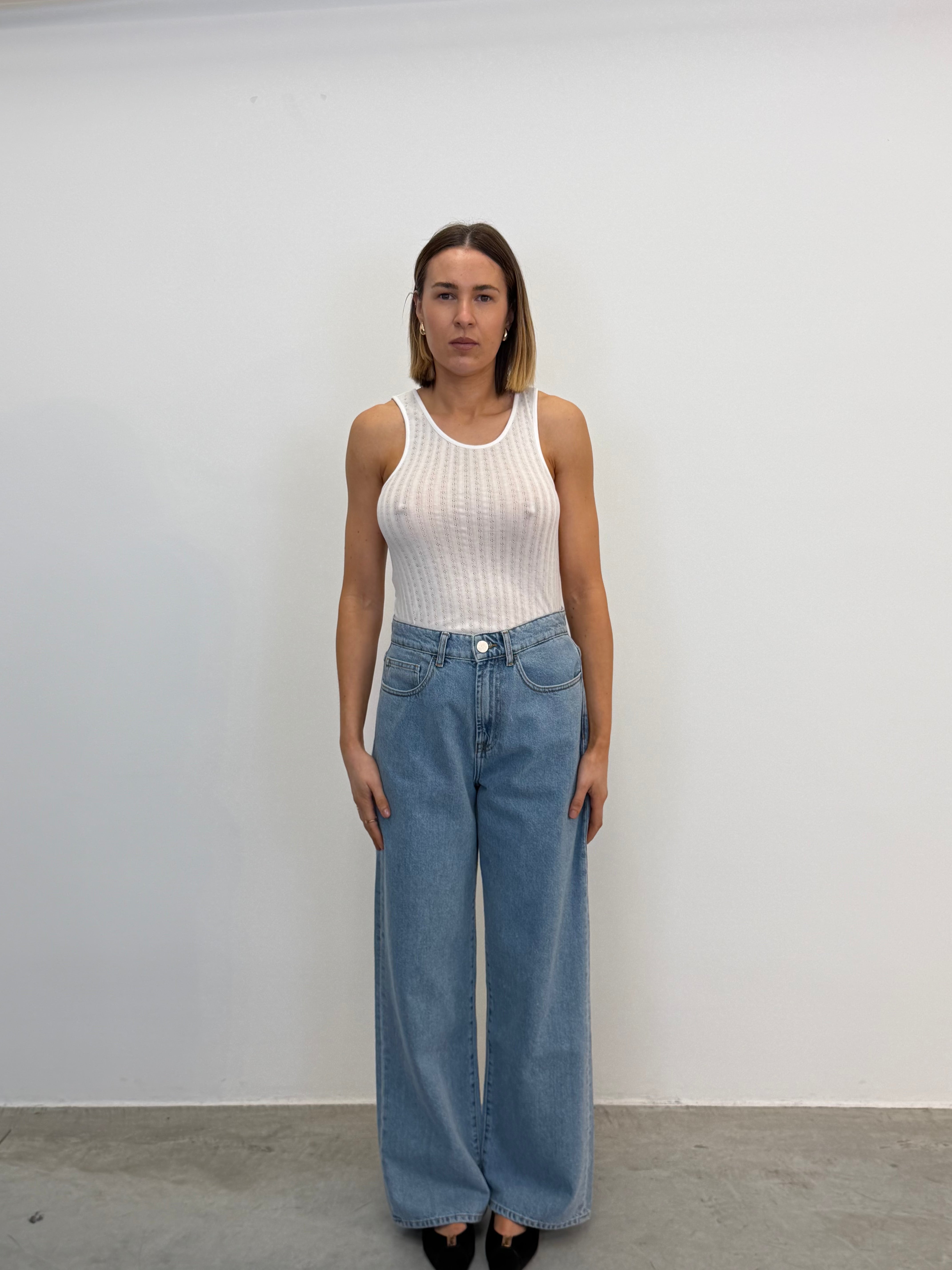 AFFINE TOP IN WHITE TOP MAXMARA