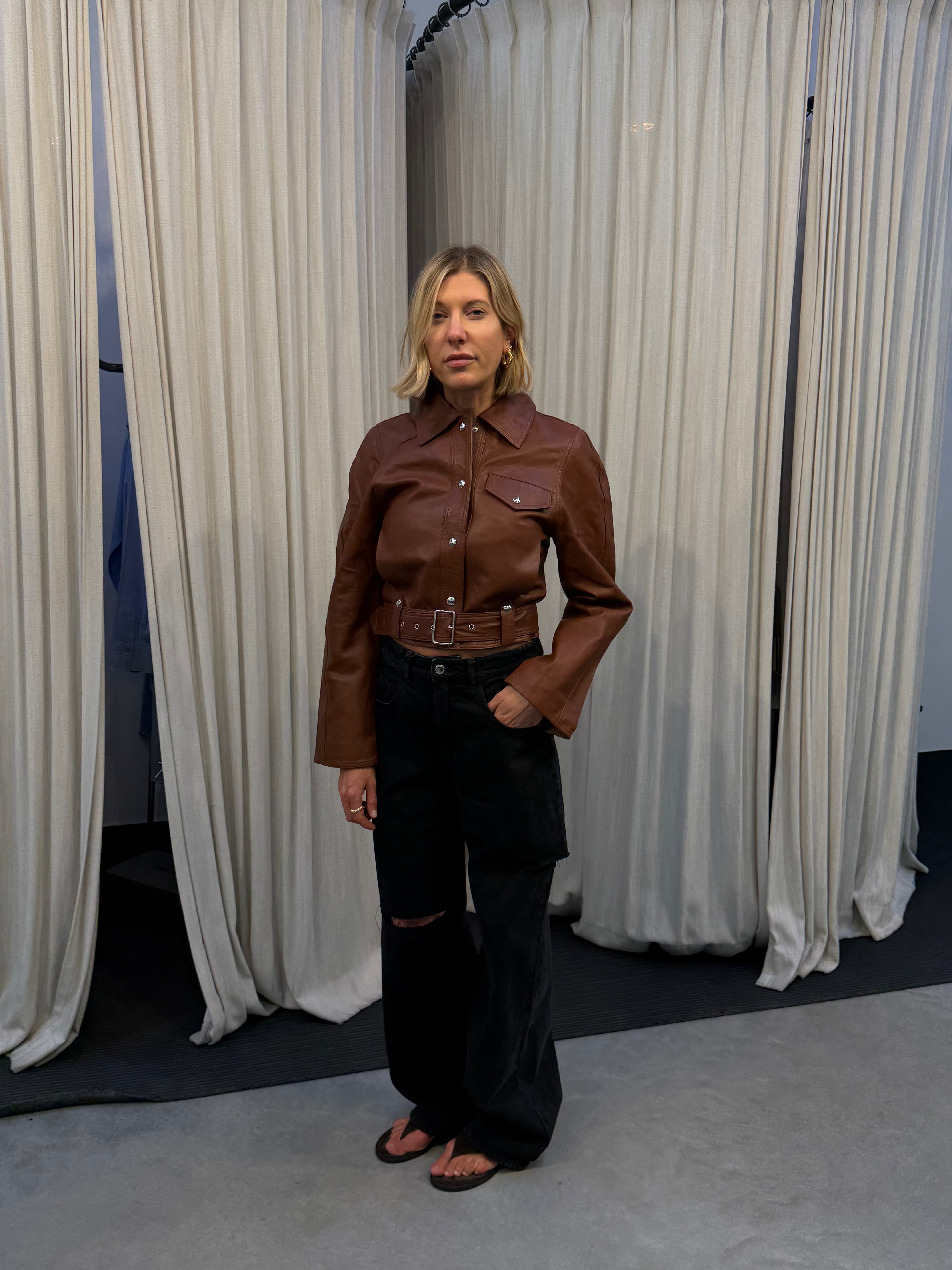 RAPHA LEATHER JACKET JACKET IRO