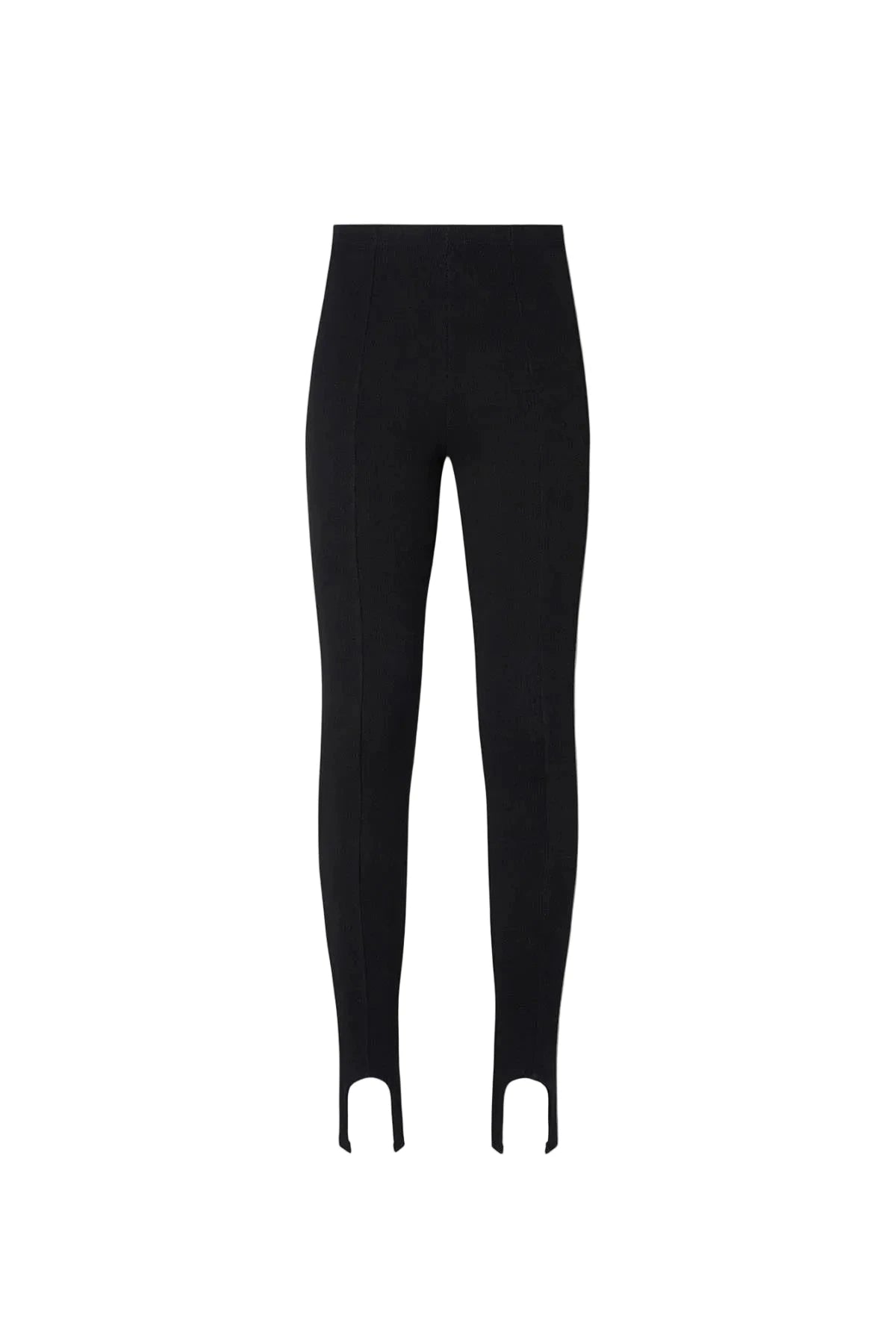 LA PISCINE-PANTS LEGGINGS-BLACK LEGGINGS LA PISCINE