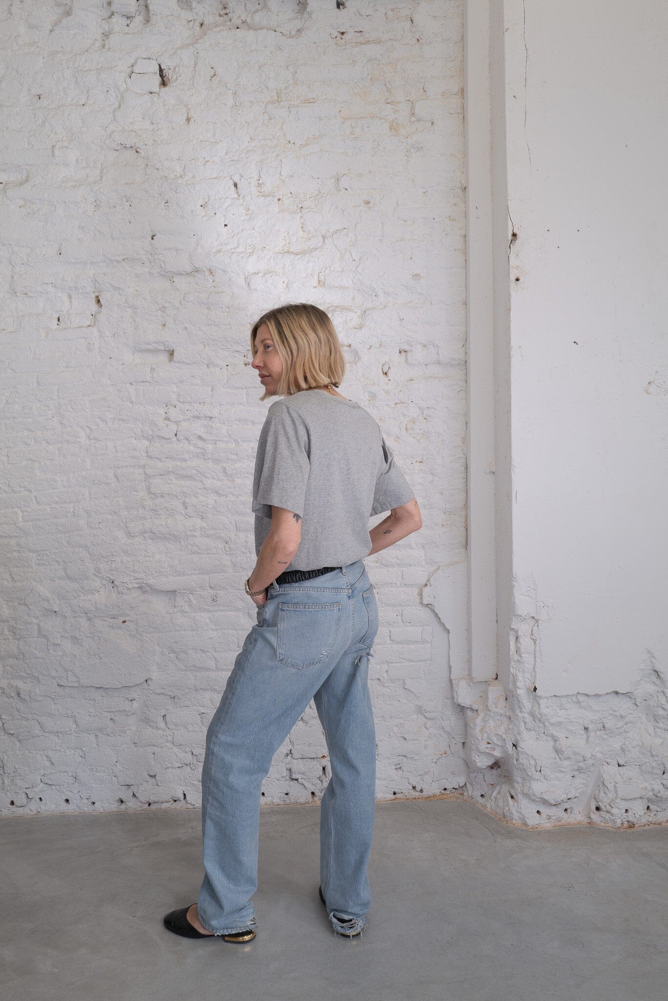 ELI BASIC PADDED T-SHIRT GREY TSHIRT KURE