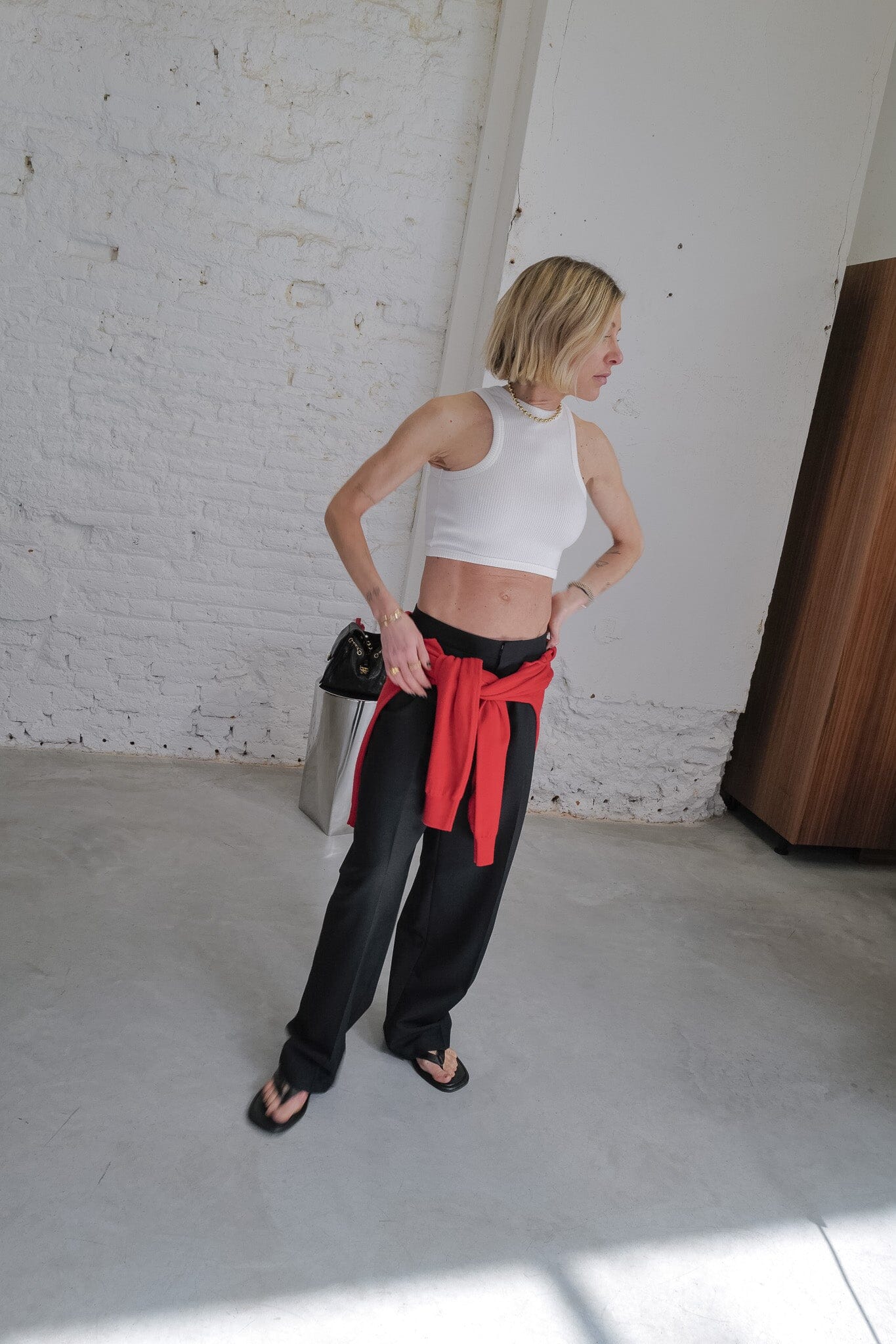 TORY CROP TANK TOP TOP KURE