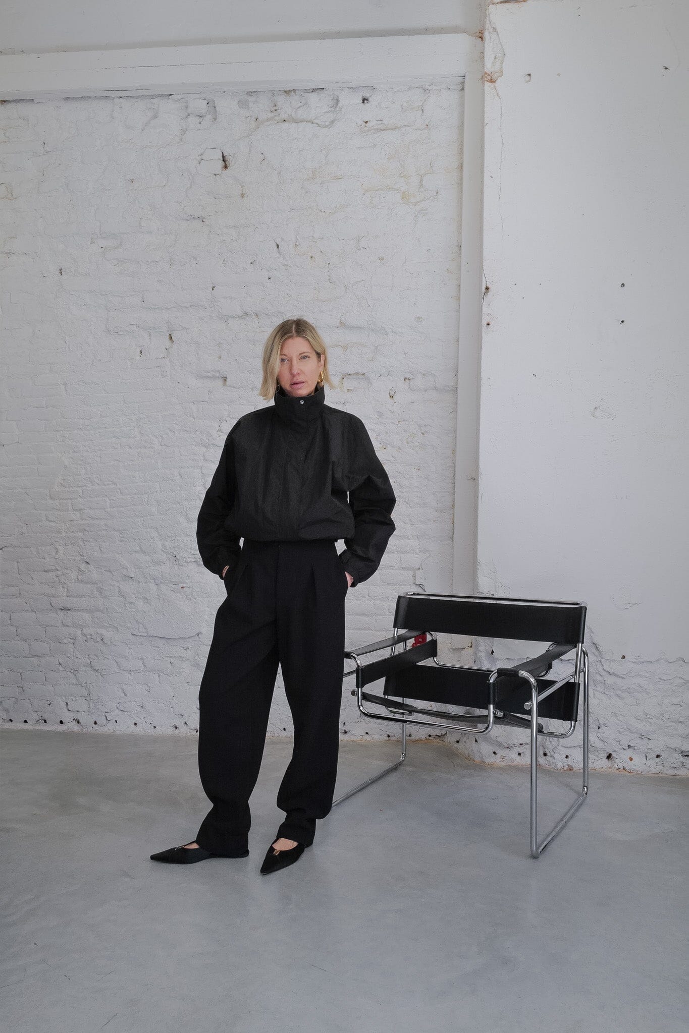 PSALM BOYISH HEAVY CREPE PANTS PANTS KURE