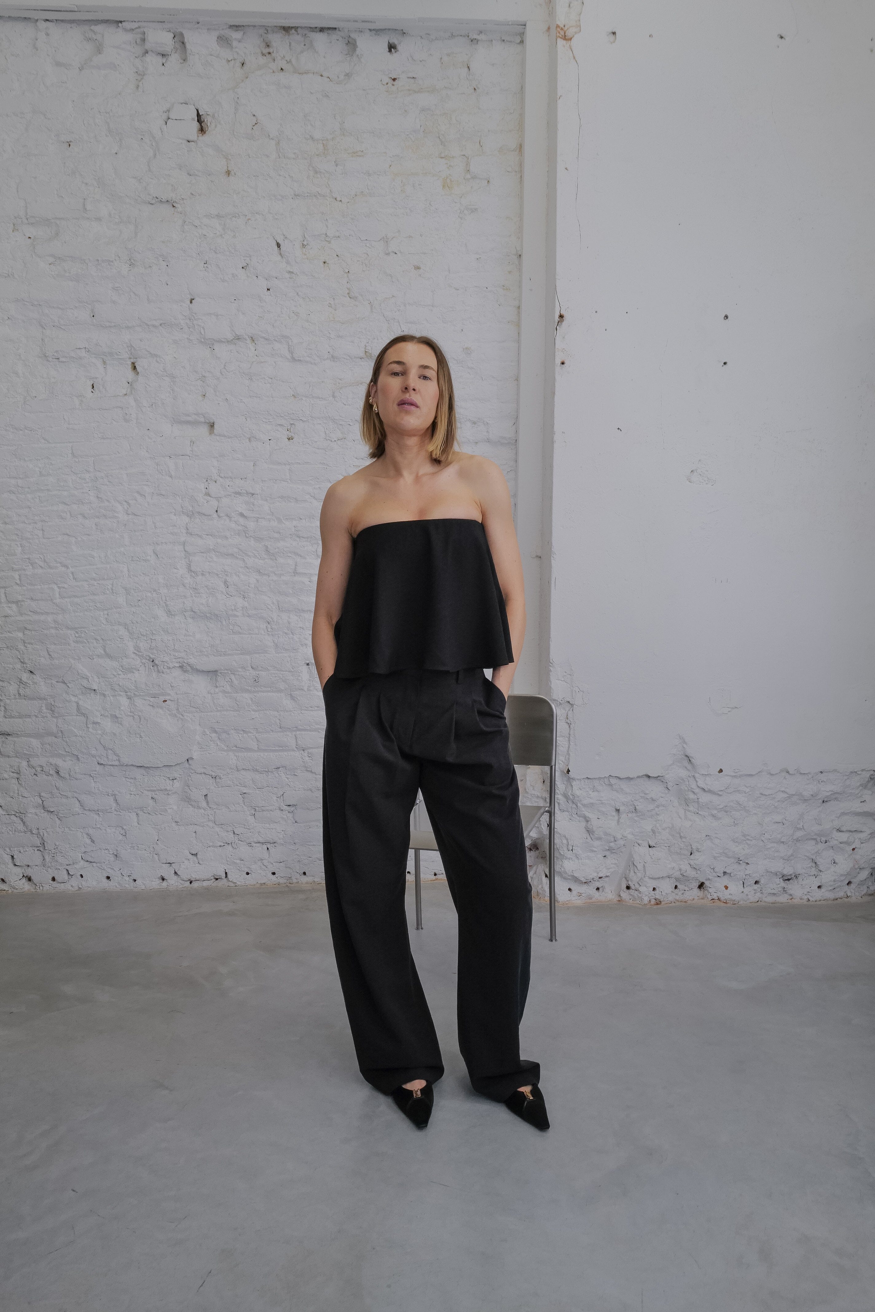 OPAL TOP IN BLACK TOP HERSKIND