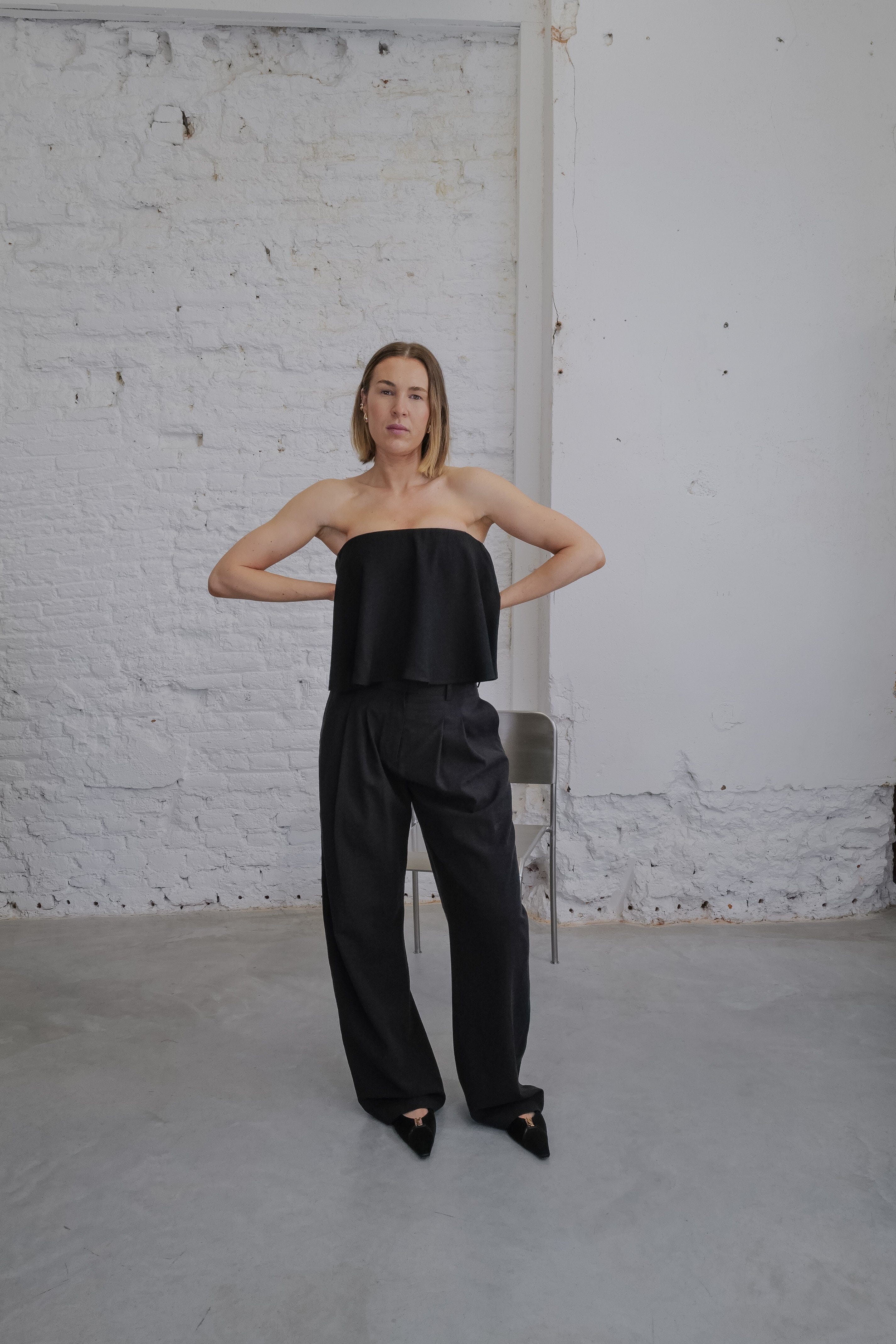 OPAL TOP IN BLACK TOP HERSKIND