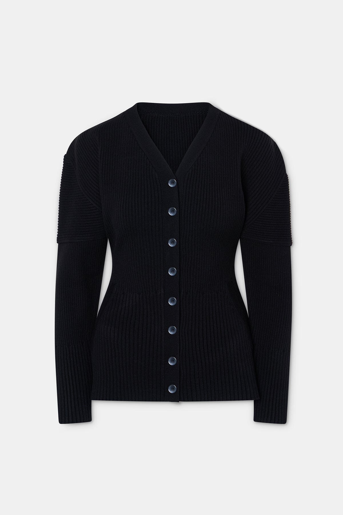 KNIT JACKET IN BLACK JACKET LA PISCINE