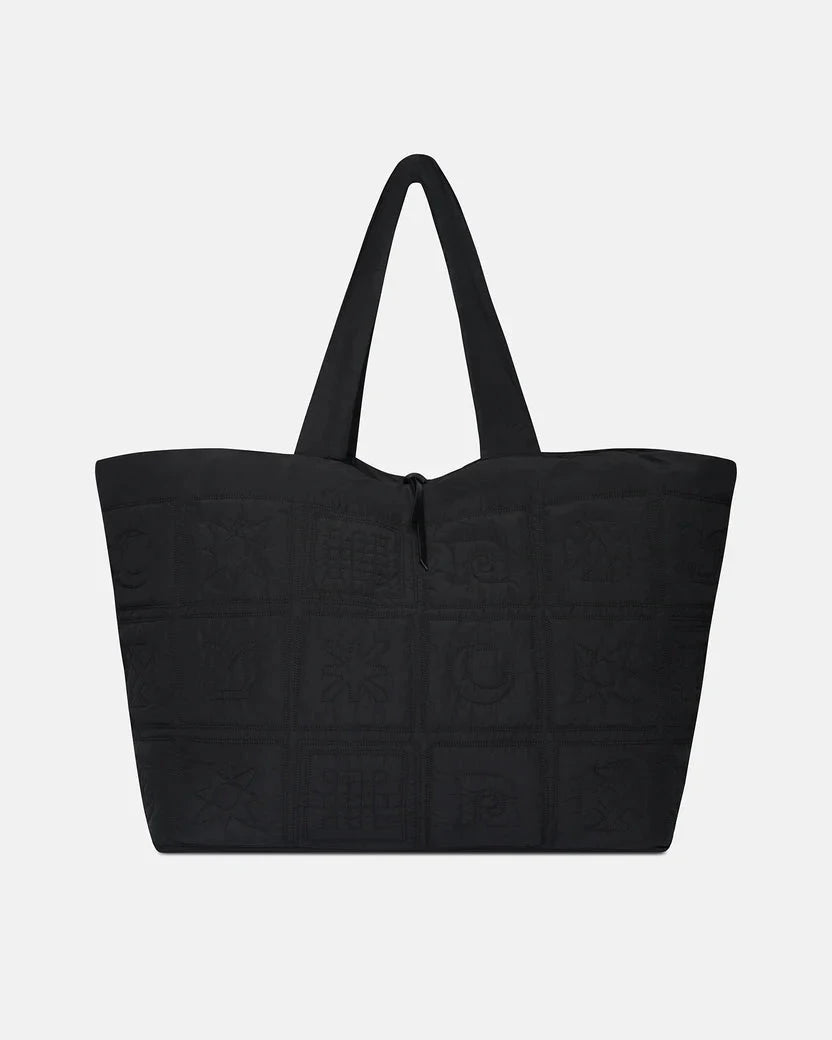 SYMBOL QUILT TOTE IN BLACK TOP NANUSHKA