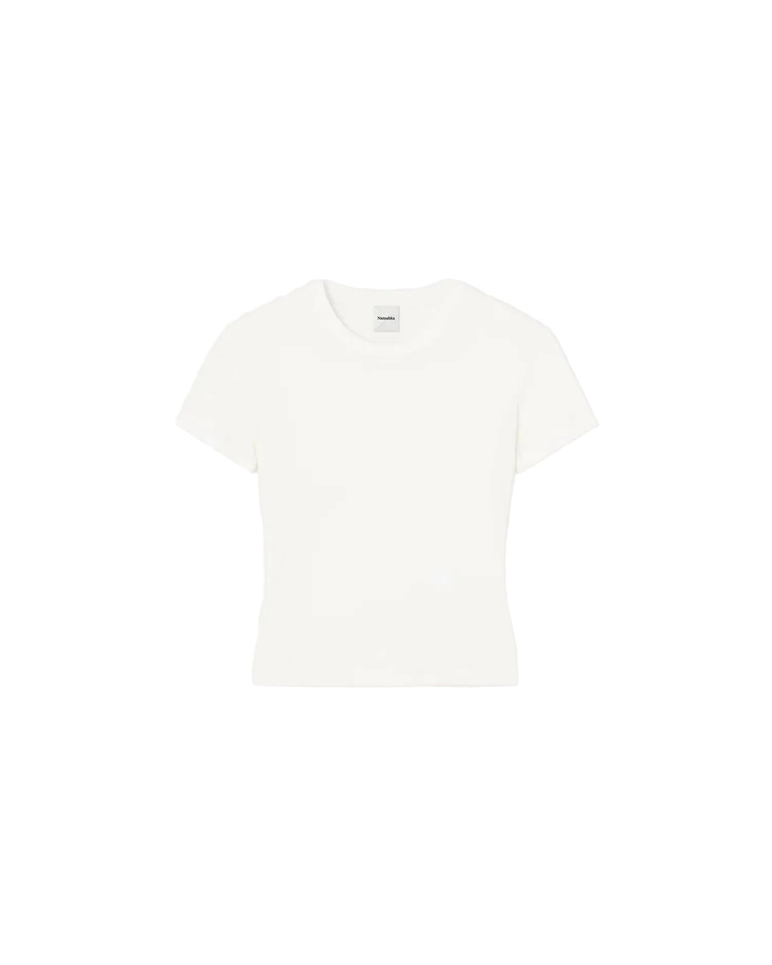 AXTON CROPPED TEE IN OFF WHITE T-SHIRT NANUSHKA