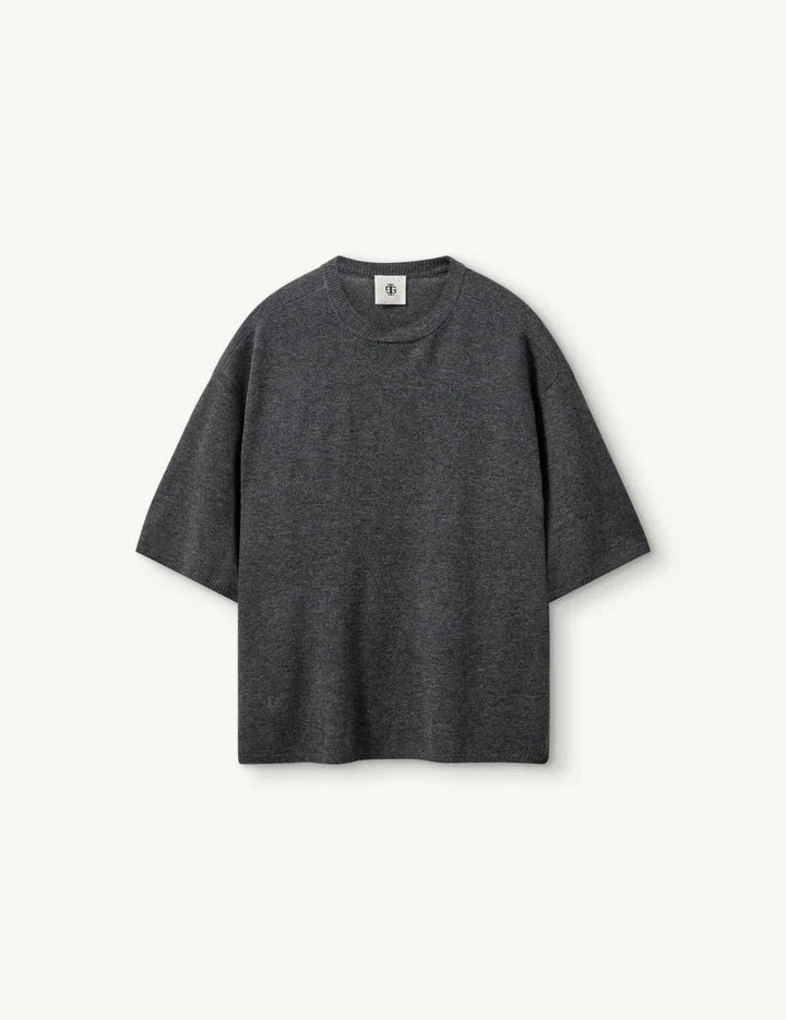 COMO OVERSIZED TEE IN GREY MELANGE T-SHIRT THE GARMENT