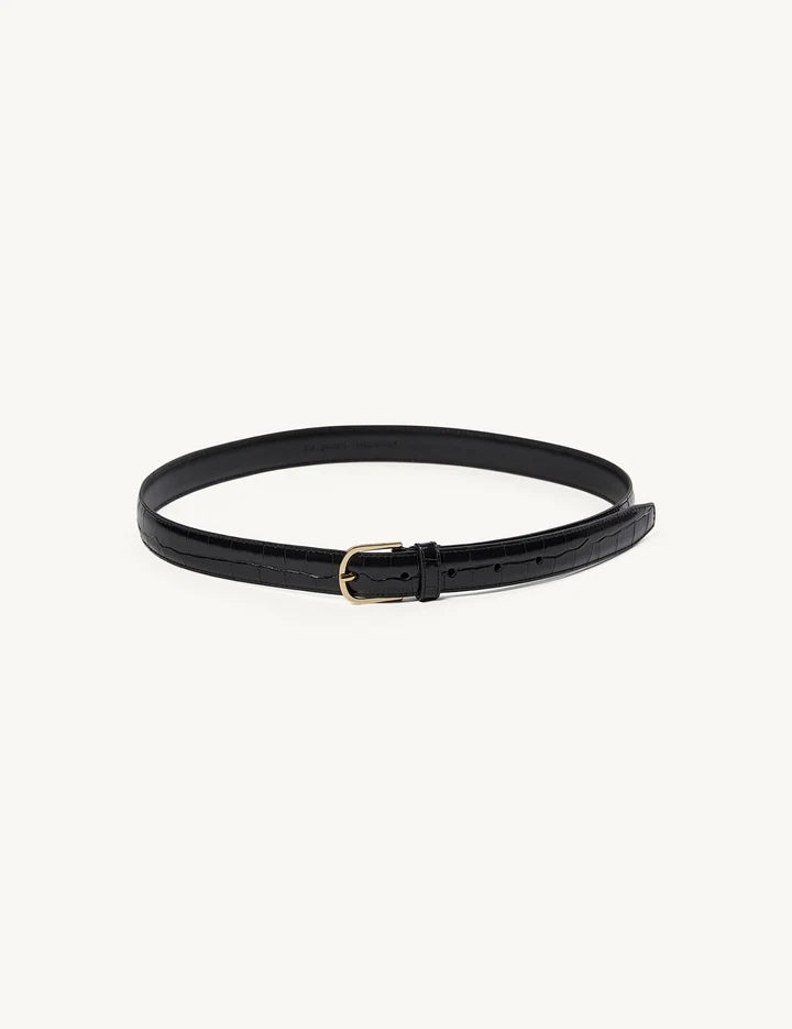 KAJA CROCCO BELT IN BLACK