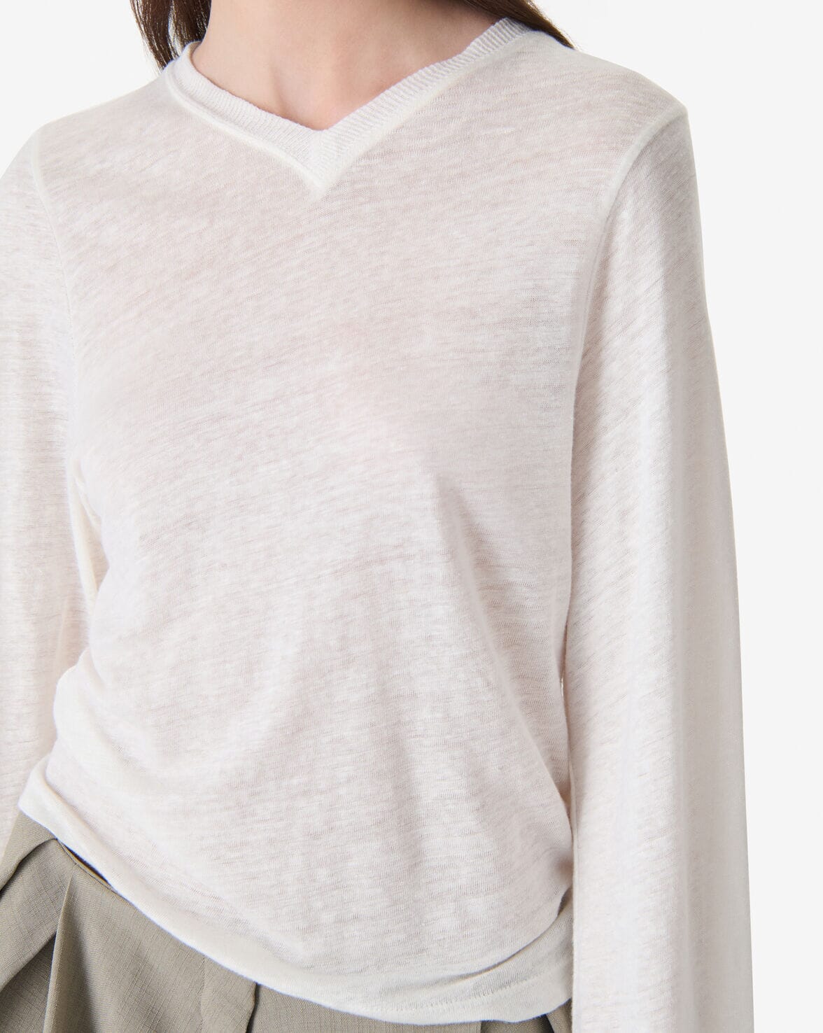 SELHY T-SHIRT IN PORCELAIN T-SHIRT IRO