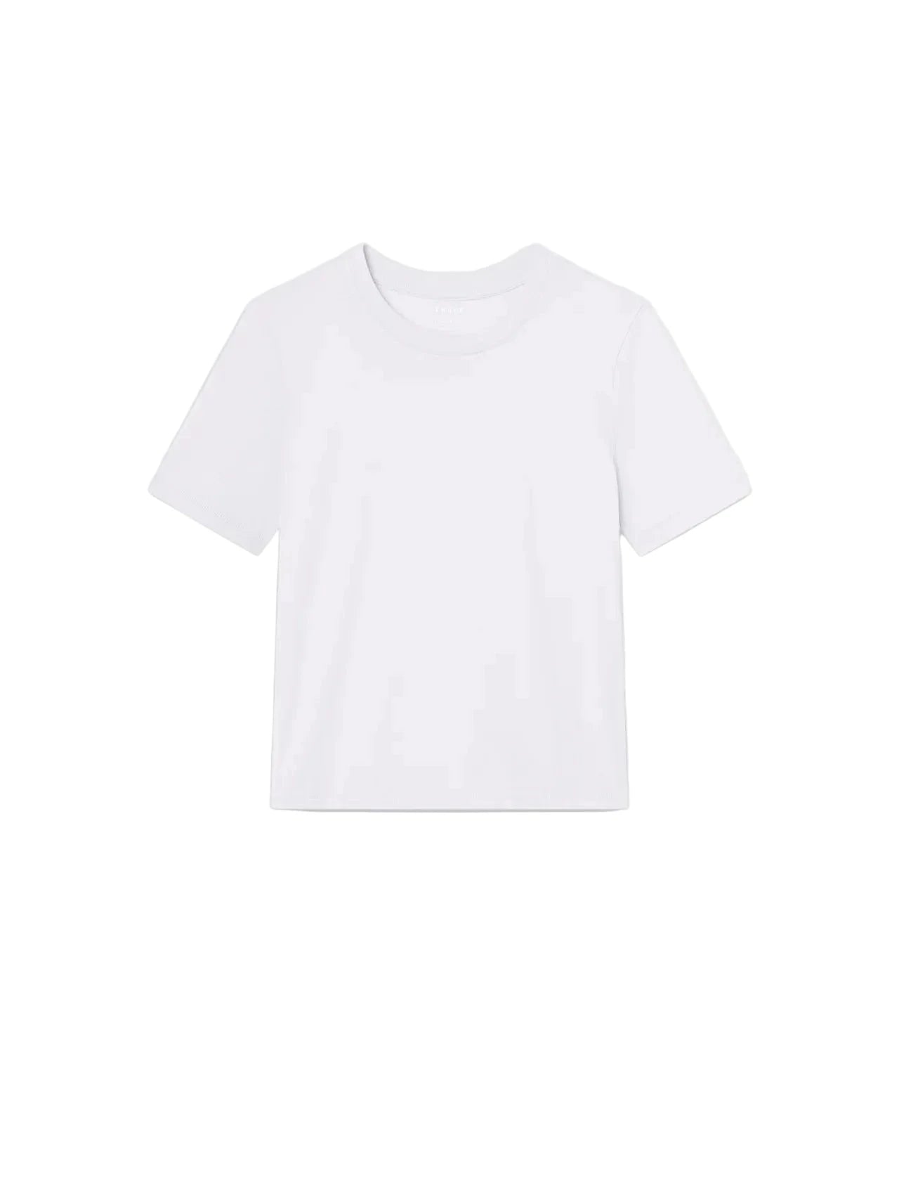 THE RIB CREW TEE IN WHITE T-SHIRT FRAME