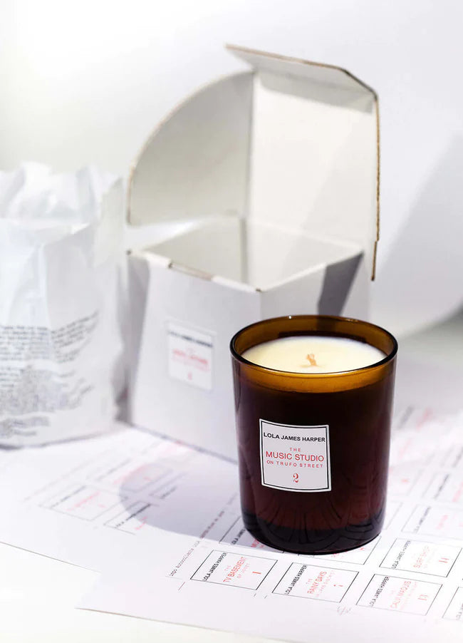 LOLA JAMES HARPER CANDLE THE MUSIC STUDIO CANDLE LOLA JAMES HARPER