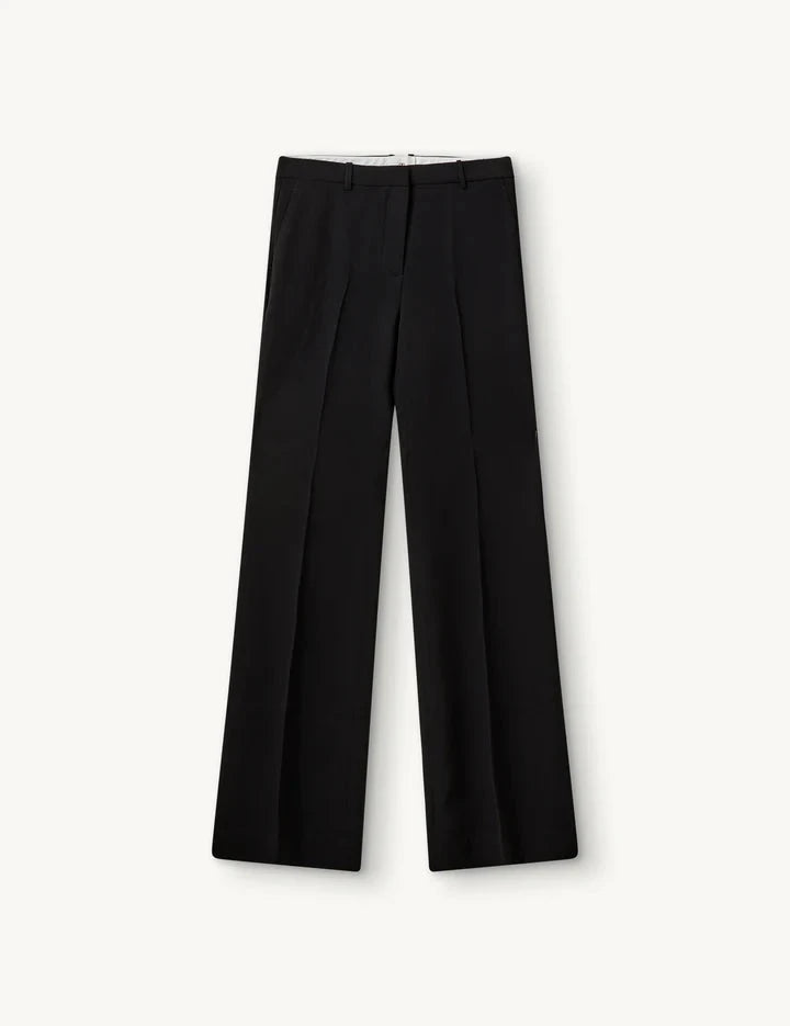 CREPE FLARE PANTS IN BLACK PANTS THE GARMENT