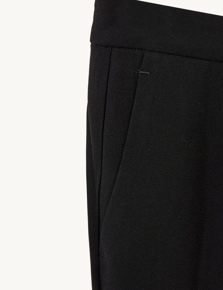 CREPE WIDE PANTS IN BLACK PANTS THE GARMENT