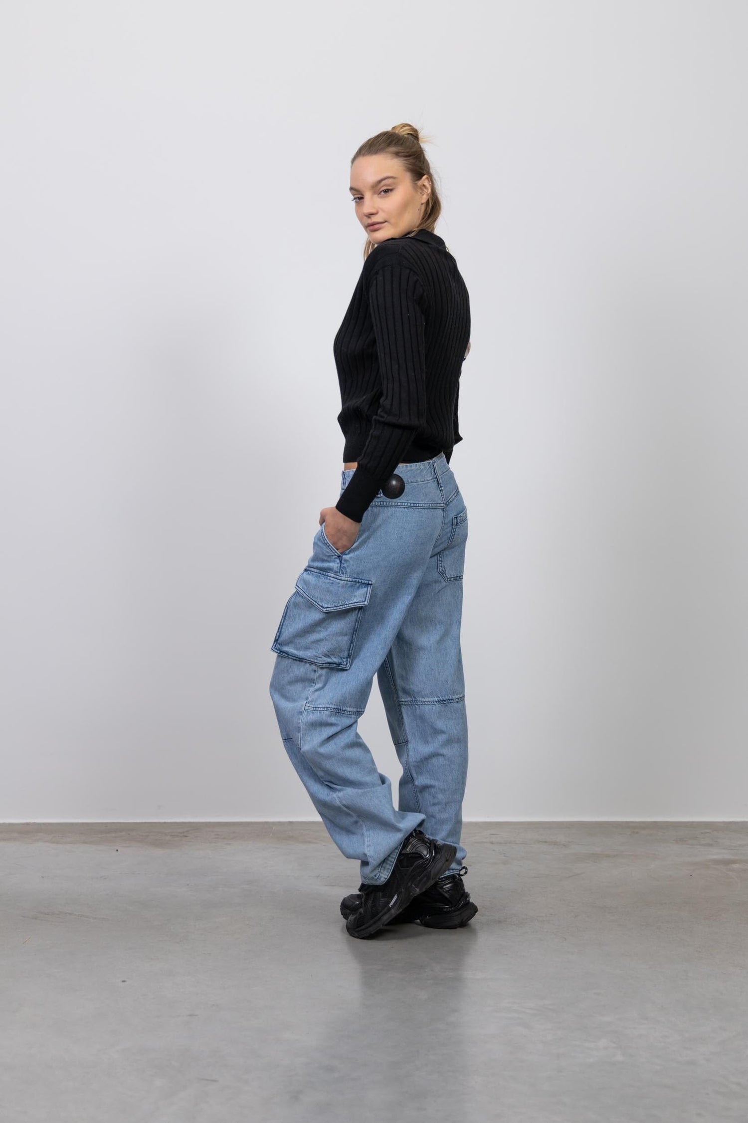 NORA RELAXED FIT MID RISE CARGO JEANS PANTS RAG&BONE 