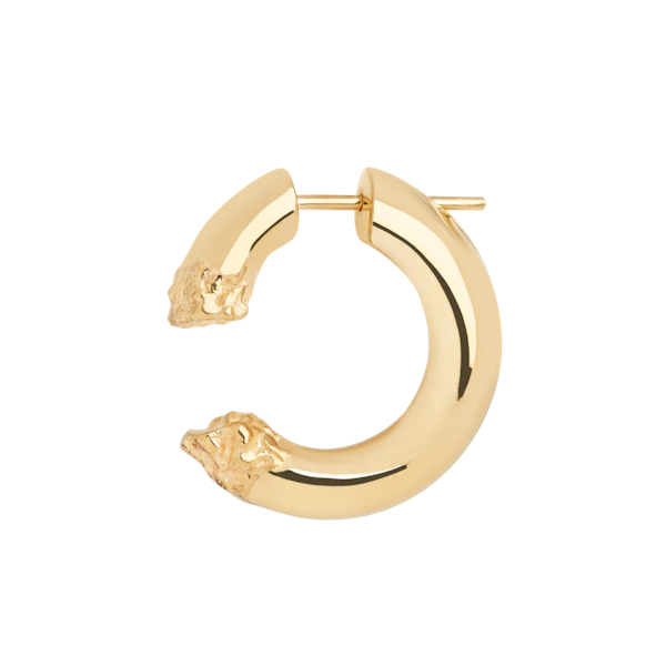 TERRA 24 DISRUPTED GOLD PLATED EARRING ACCESSORIE MARIA BLACK