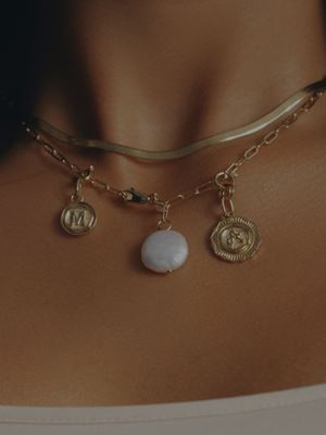 MINI CHARM CLASP GOLD jewelry MARIA BLACK