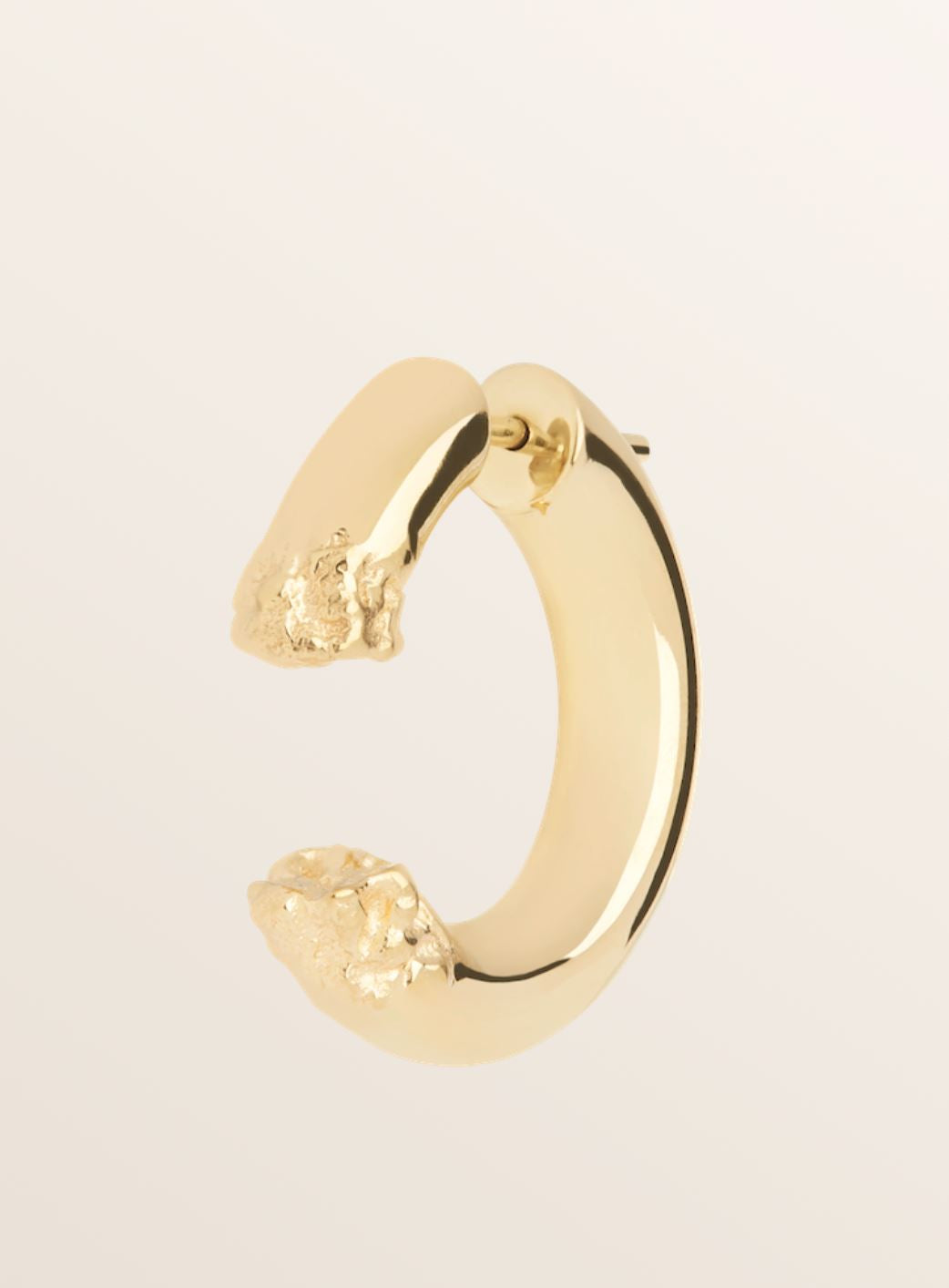 TERRA 24 DISRUPTED GOLD PLATED EARRING ACCESSORIE MARIA BLACK