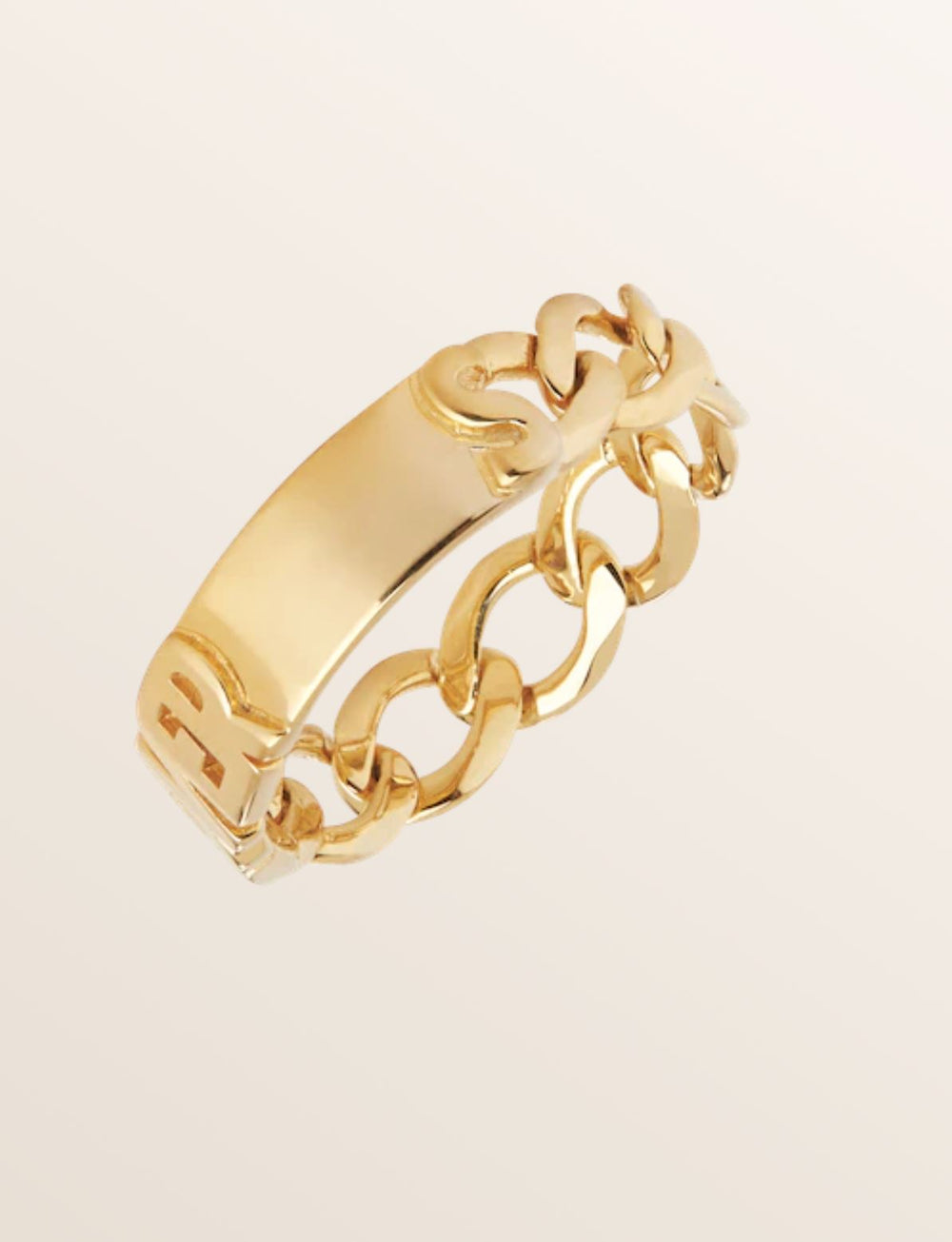 LOVERS CHAIN GOLD PLATED RING jewelry MARIA BLACK 