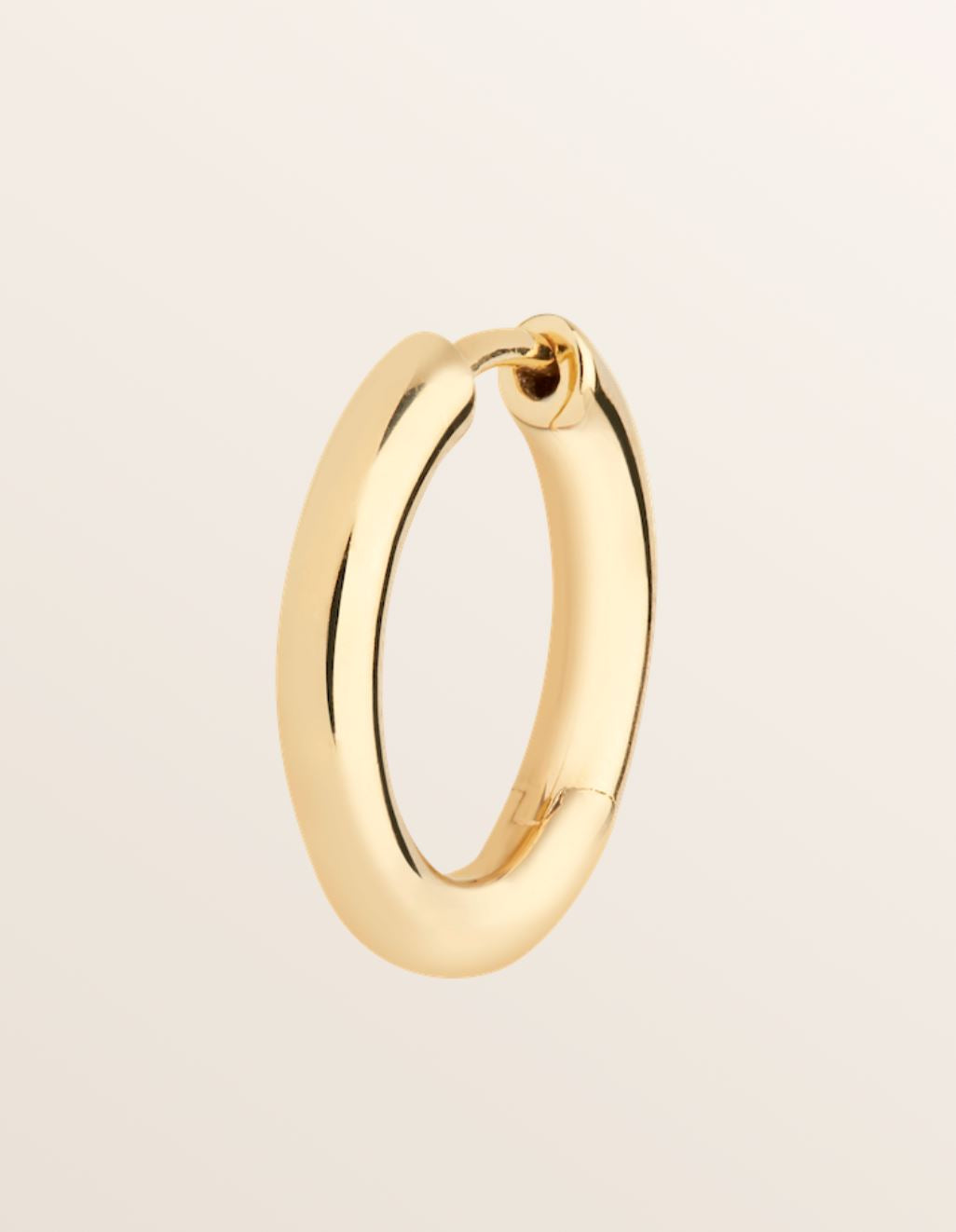 MARCO 10 GOLD PLATED HUGGIE EARRING MARIA BLACK