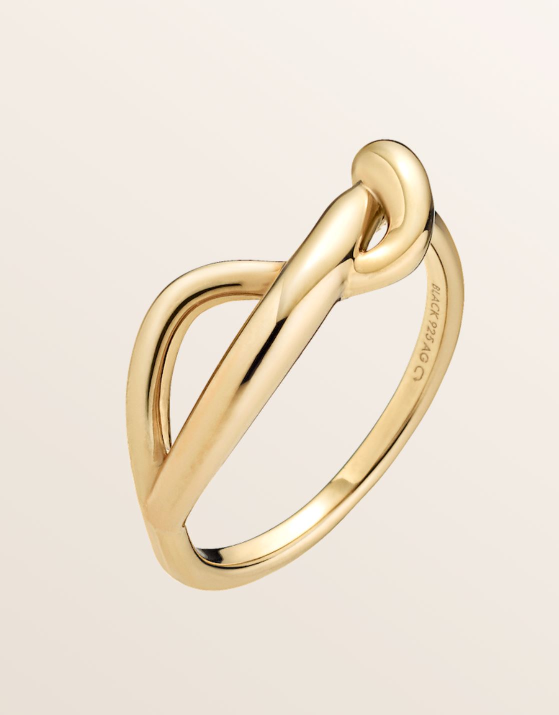 TWISTED DECEIVER RING RING MARIA BLACK