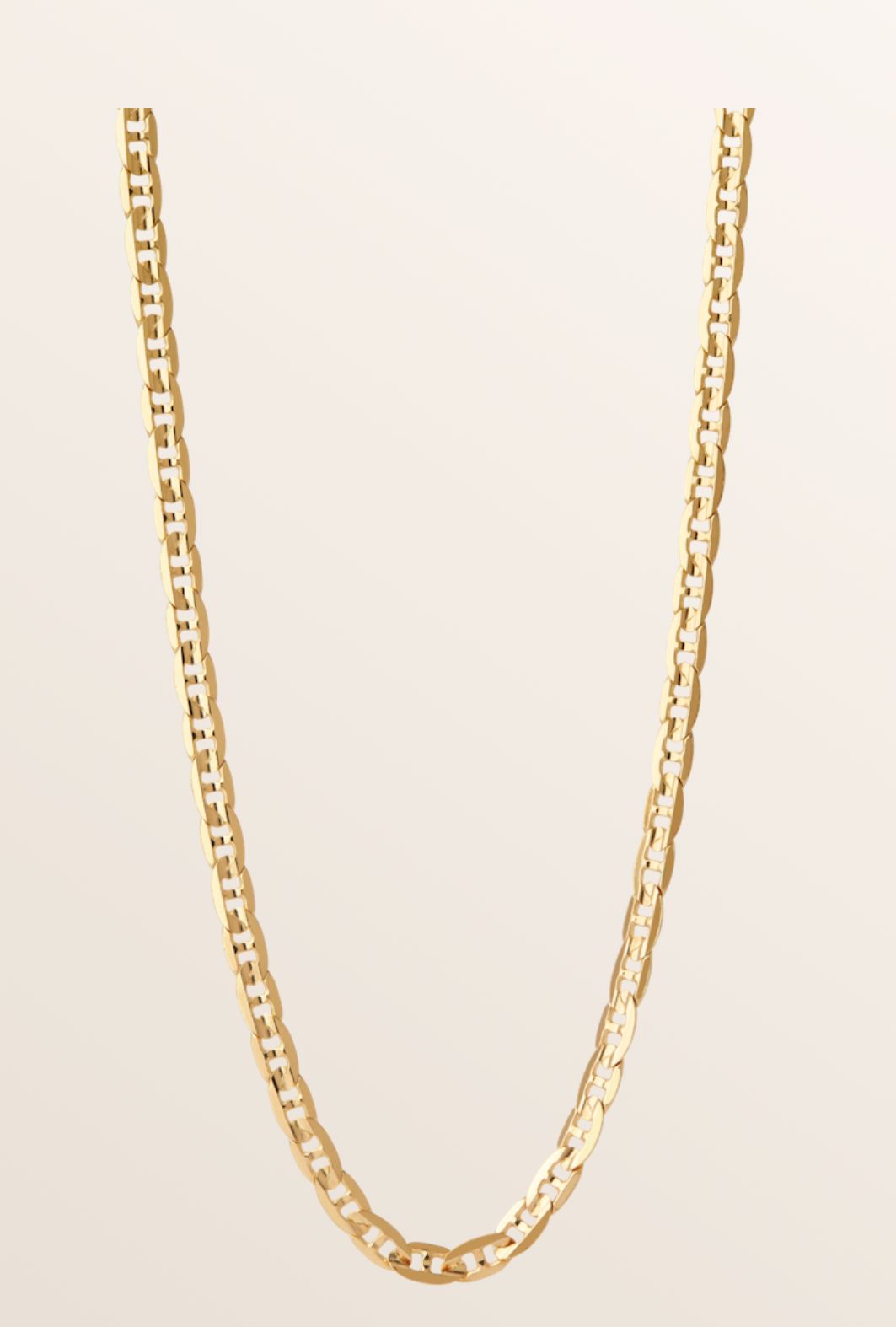 CARLO GOLD PLATED NECKLACE 50 CM JEWELRY MARIA BLACK