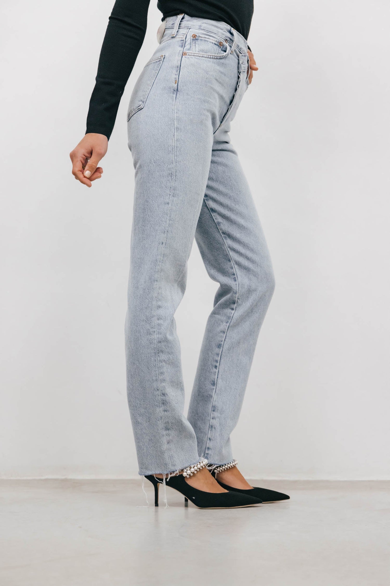 THE CRISS CROSS STRAIGHT IN DIMENSION JEANS AGOLDE 