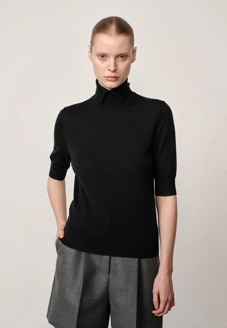 PERRY KNIT BLOUSE IN BLACK KNIT HERSKIND 