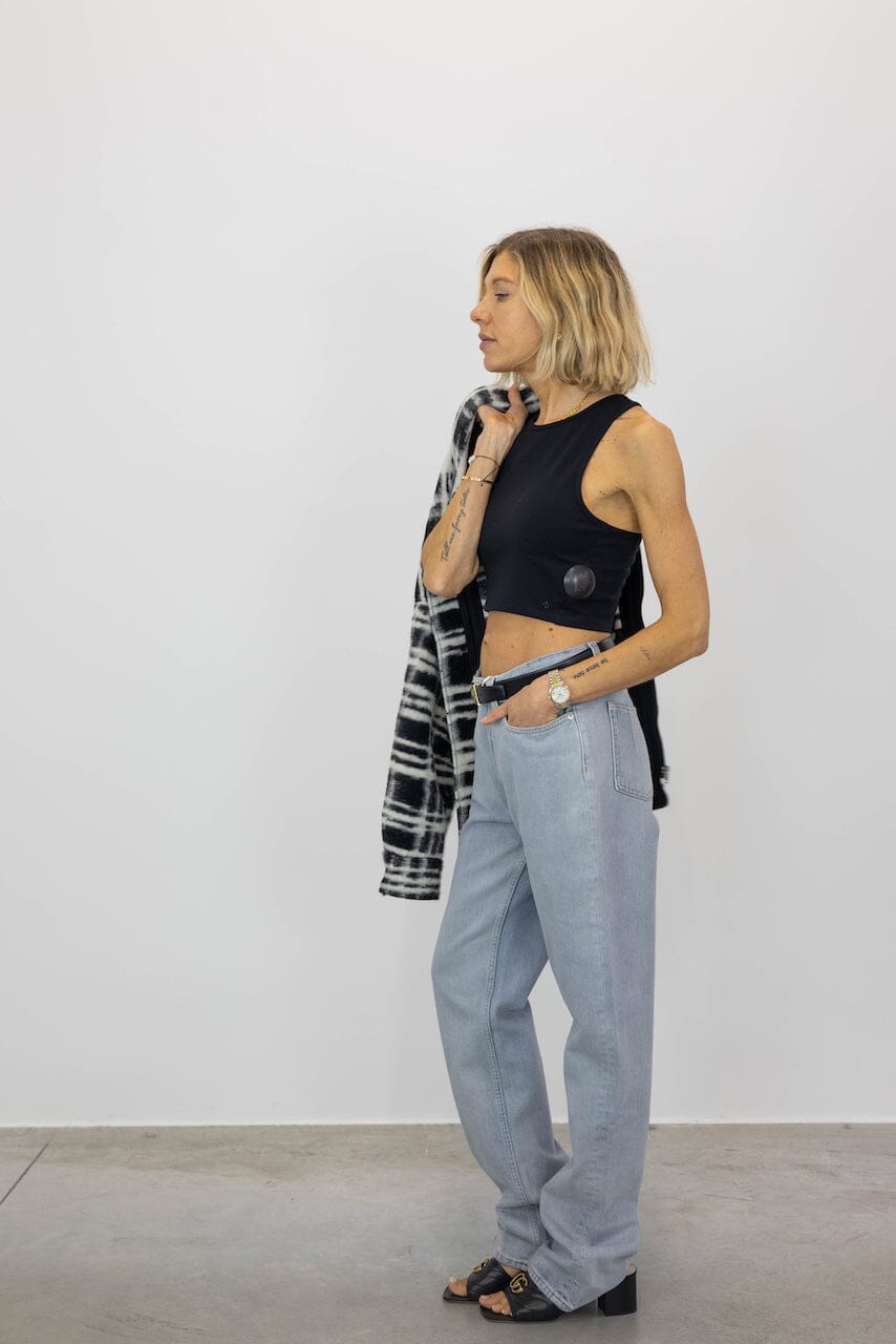 LILY CREW NECK CROP TOP TOP RAG&BONE 