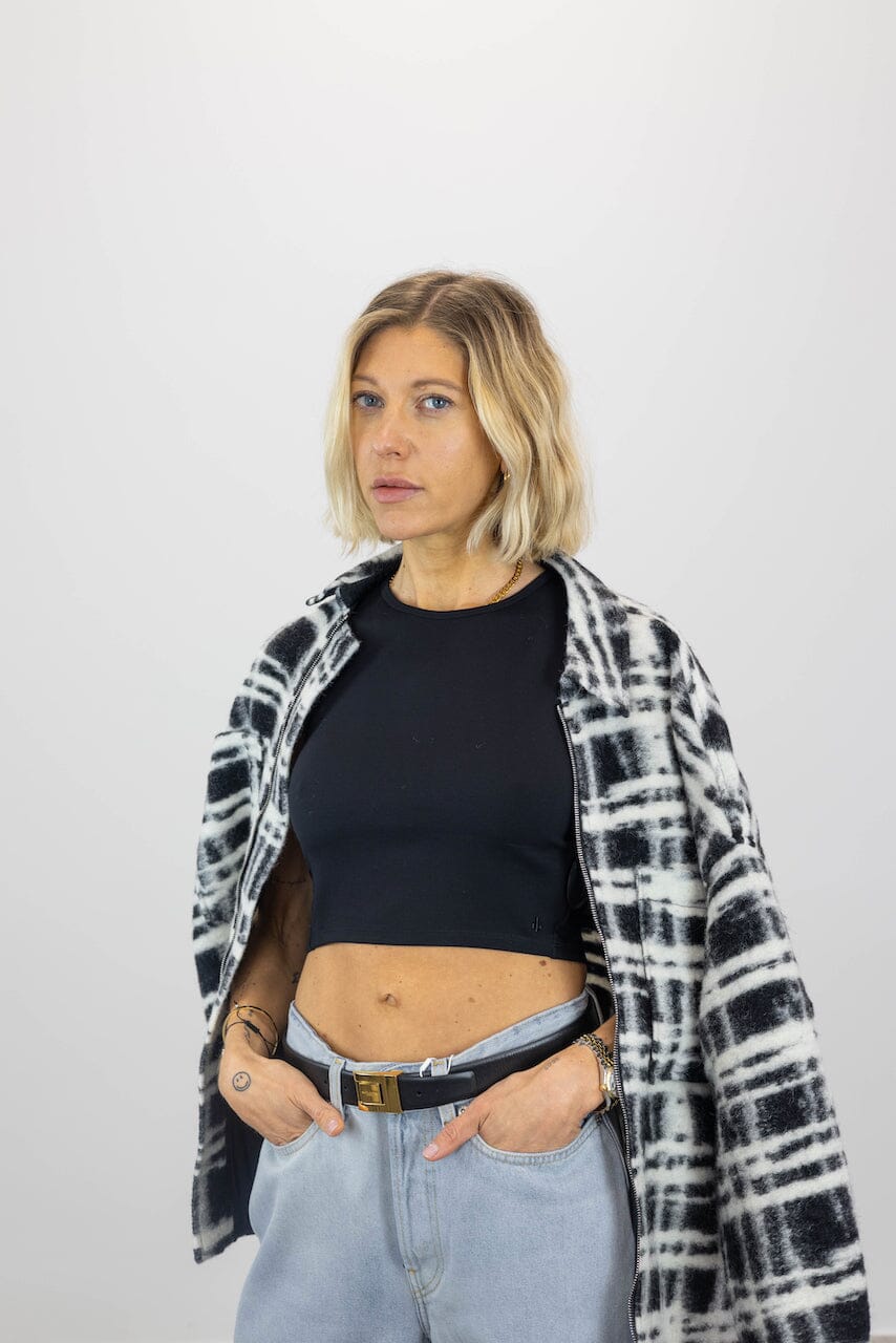 LILY CREW NECK CROP TOP TOP RAG&BONE 