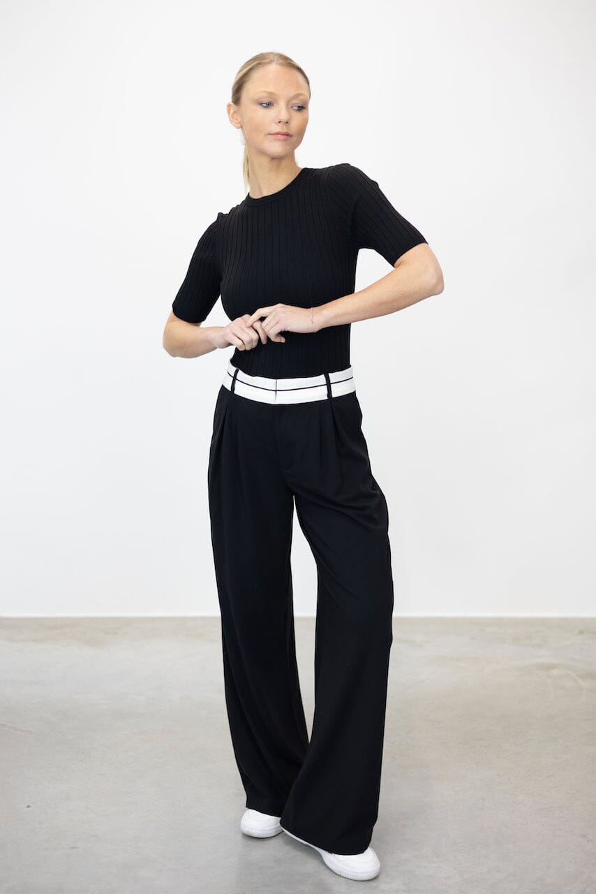 PETNUS TAILORED WAISTBAND DETAIL PANTS PANTS KURE 