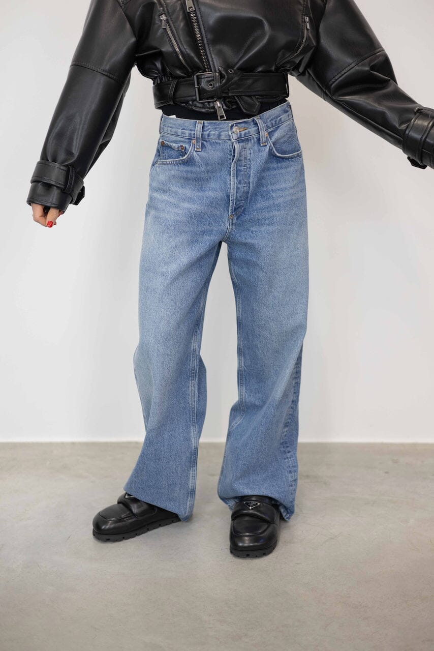 LOW RISE BAGGY JEANS IN LIBERTINE JEANS AGOLDE 