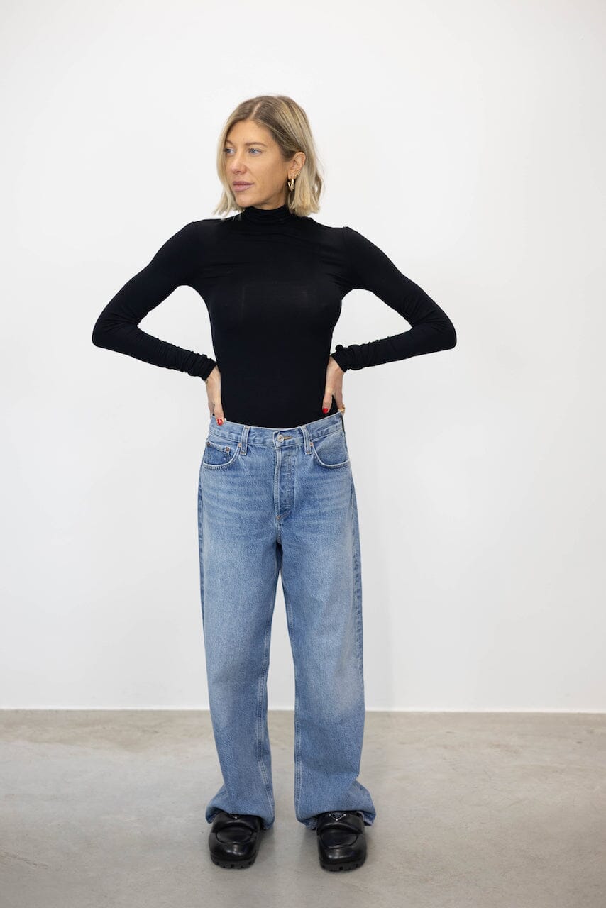 LOW RISE BAGGY JEANS IN LIBERTINE JEANS AGOLDE 