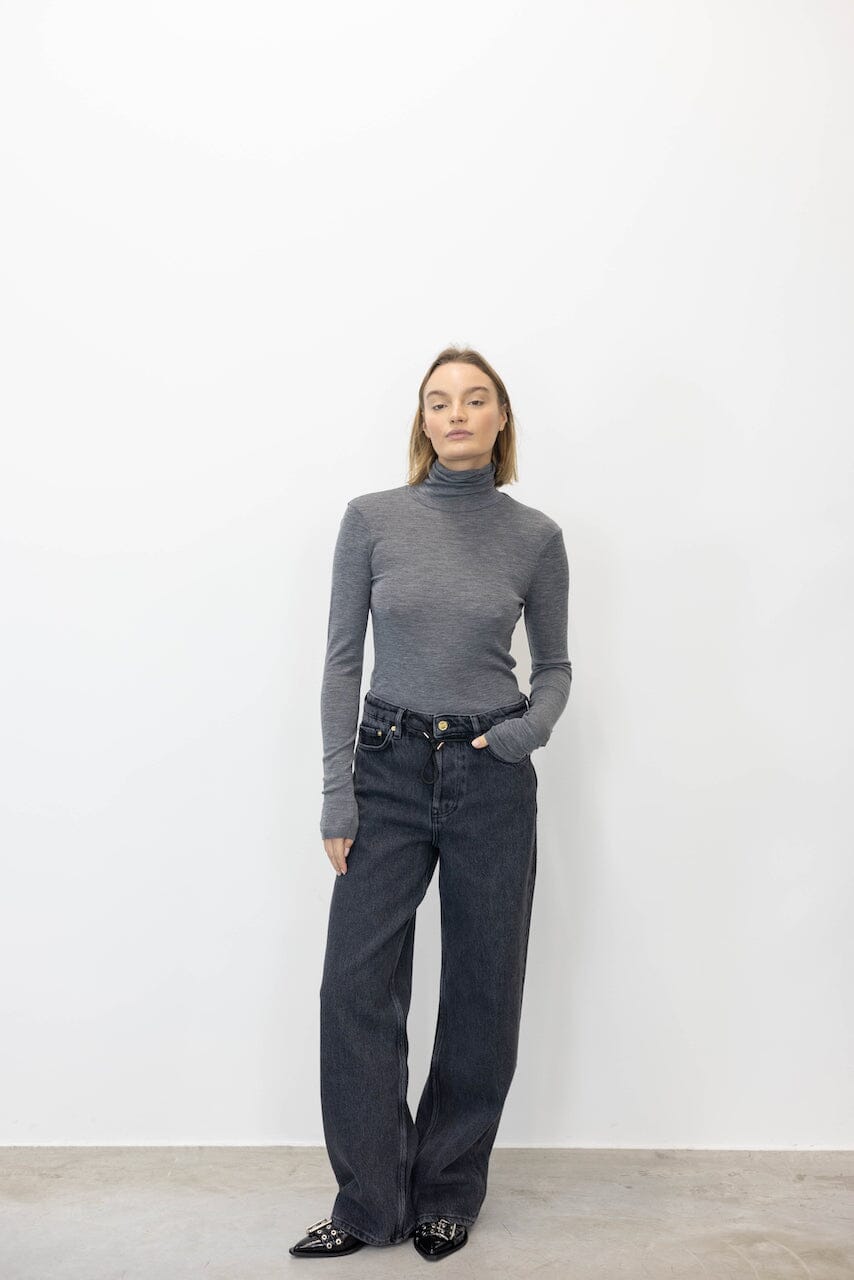 FINE MERINO TURTLENECK SWEATER KNIT ROHE 