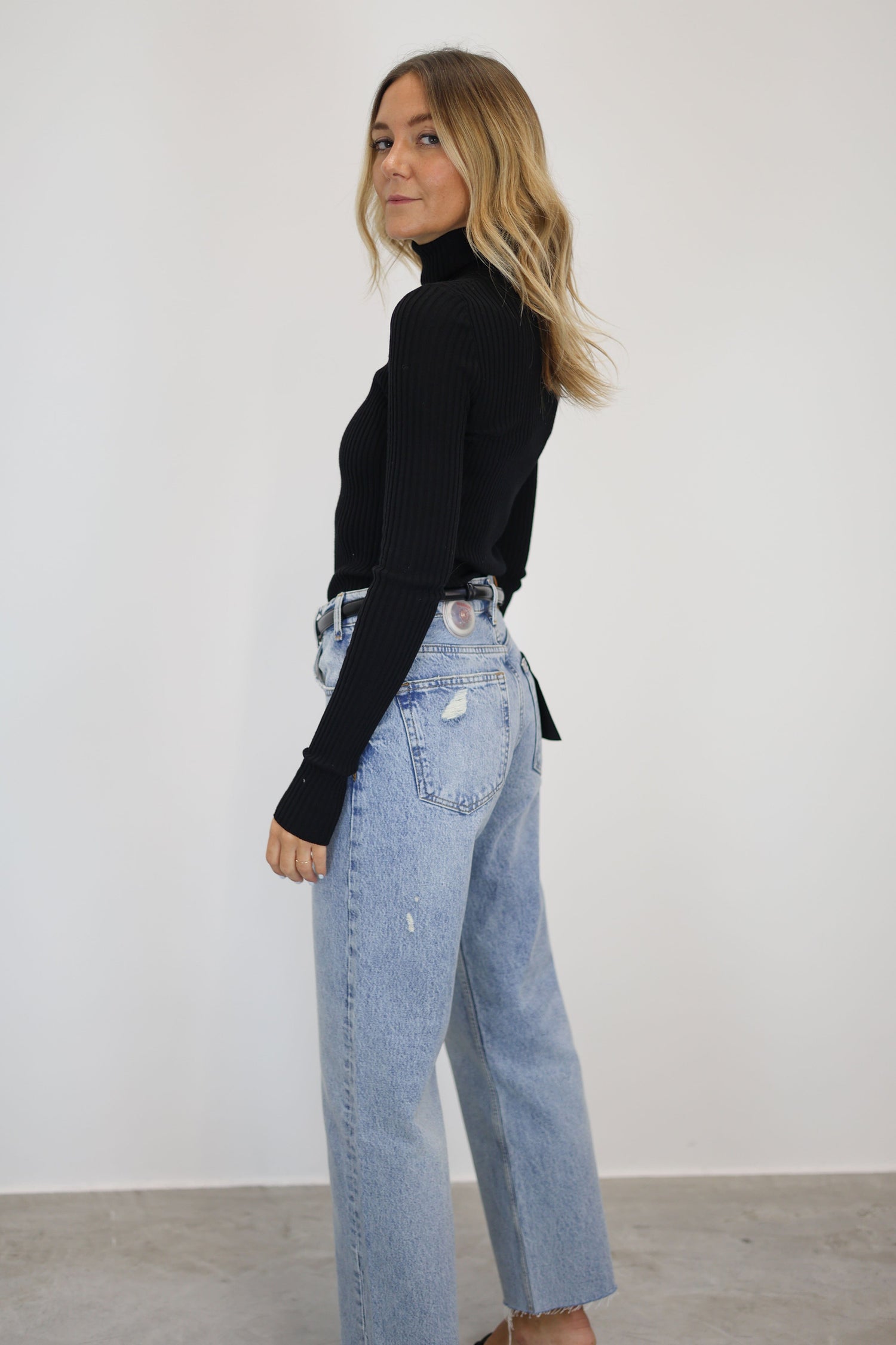 GAVIN BOYFRIEND JEANS IN BLUE RESERVOIR ANINE BING ANINE BING 