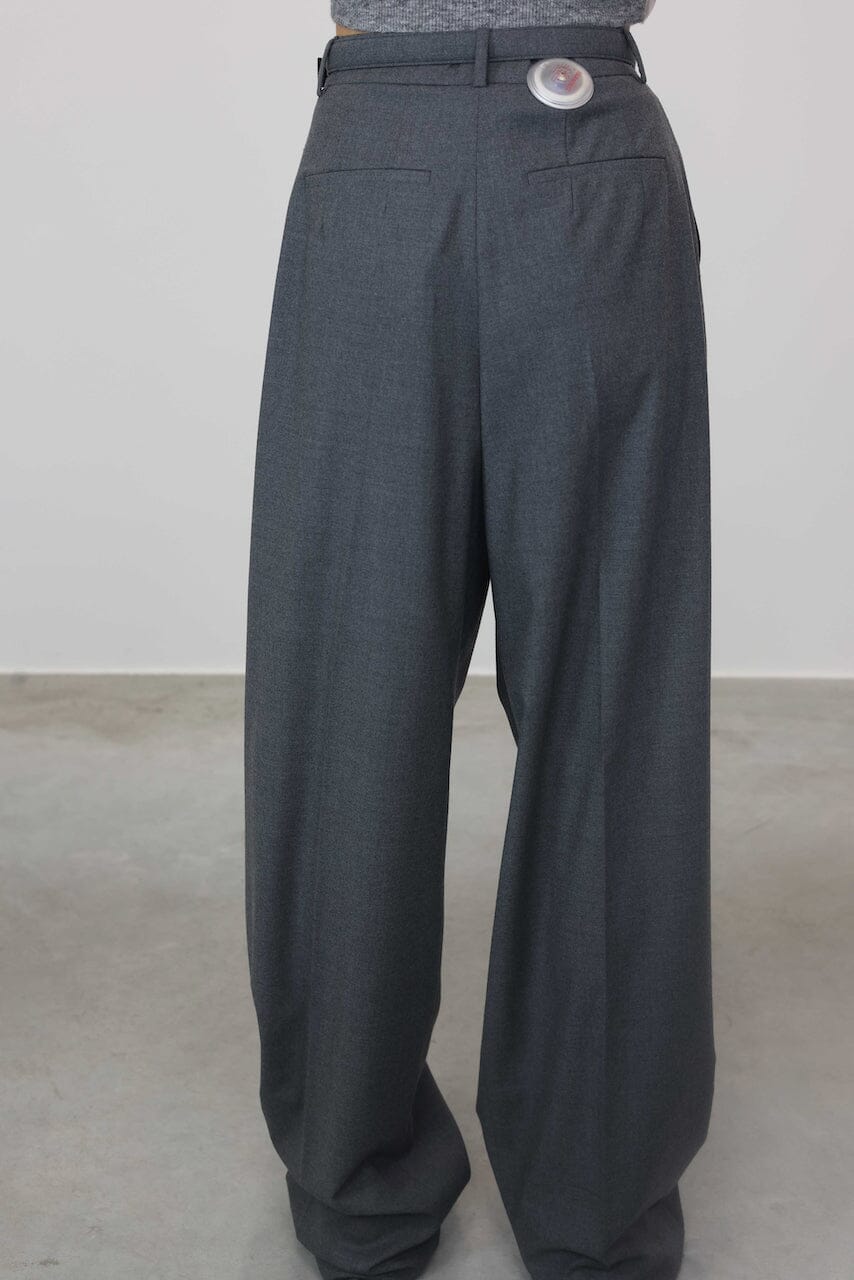 KIENS OVERSIZED MAXI LENGHT PANTS WITH BELT PANTS MAX MARA 
