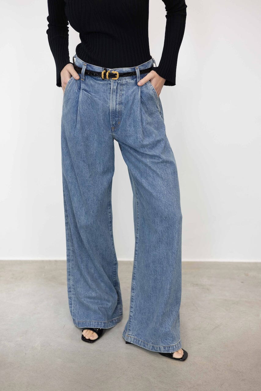 ELLIS TROUSERS STYLE WIDE LEG JEANS JEANS AGOLDE 