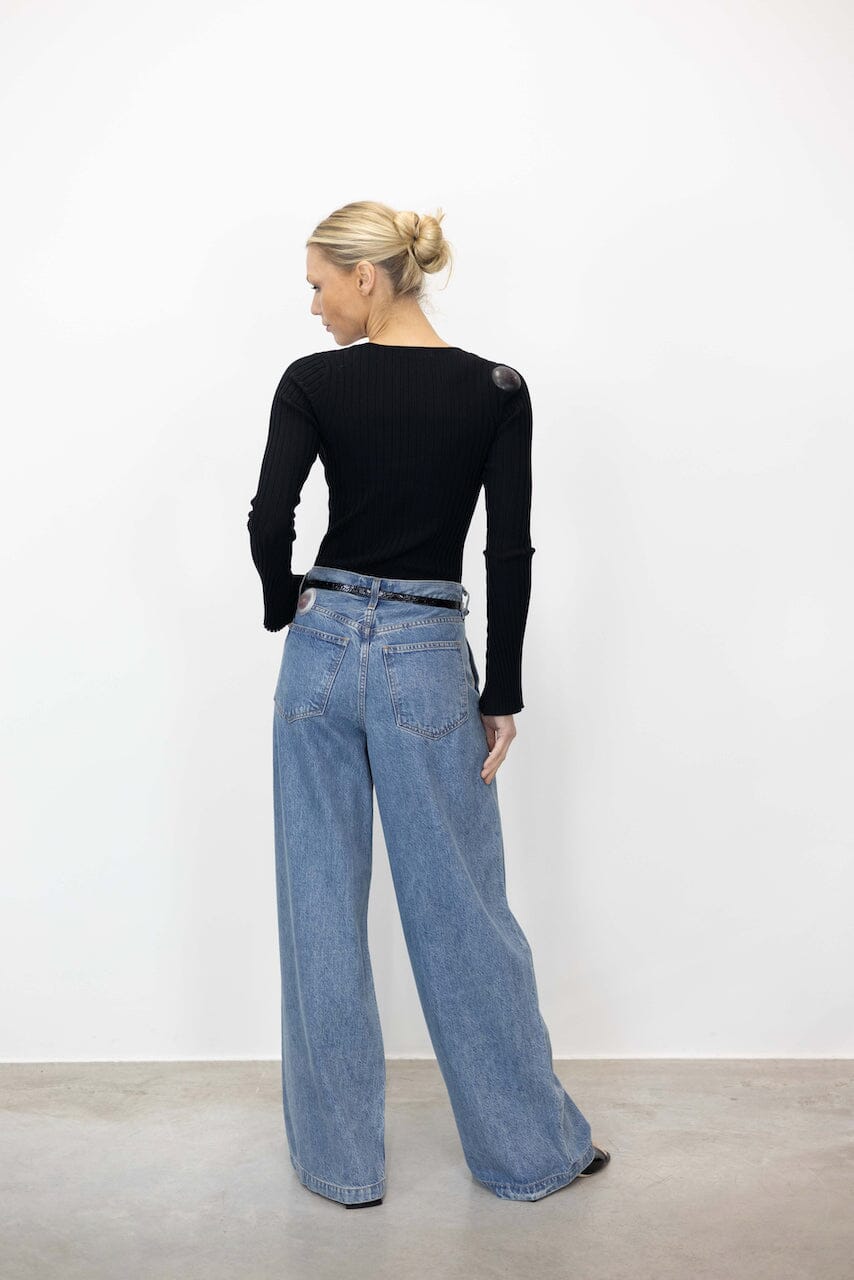 ELLIS TROUSERS STYLE WIDE LEG JEANS JEANS AGOLDE 