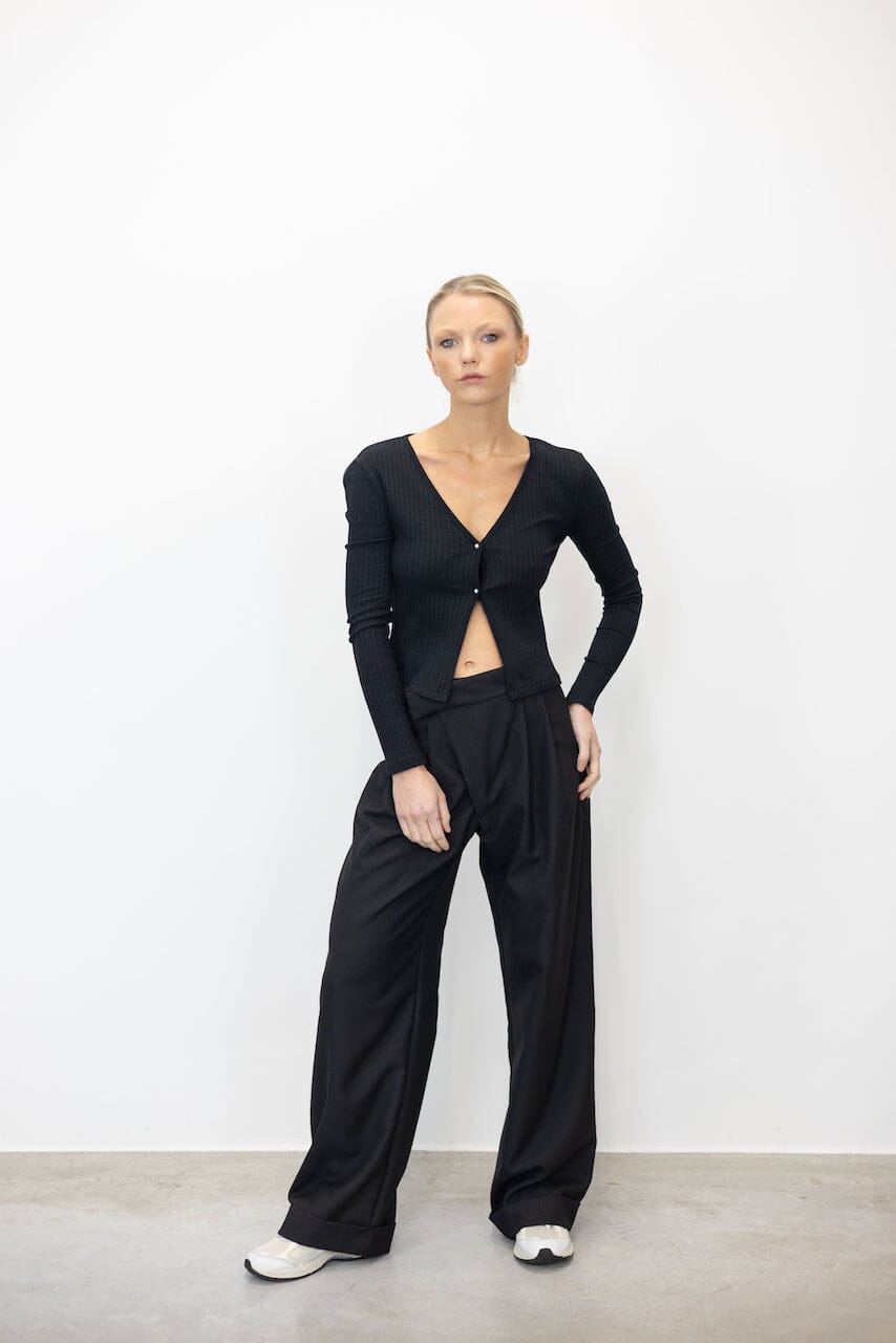 TAILORED PANTS WITH ELASTIC WAISTBAND PANTS NUDE 