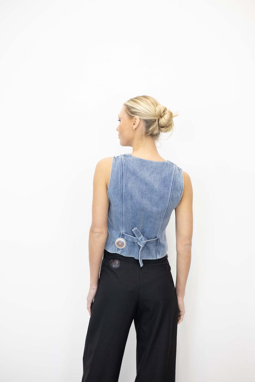 TORA DENIM VEST VEST ONE & OTHER 