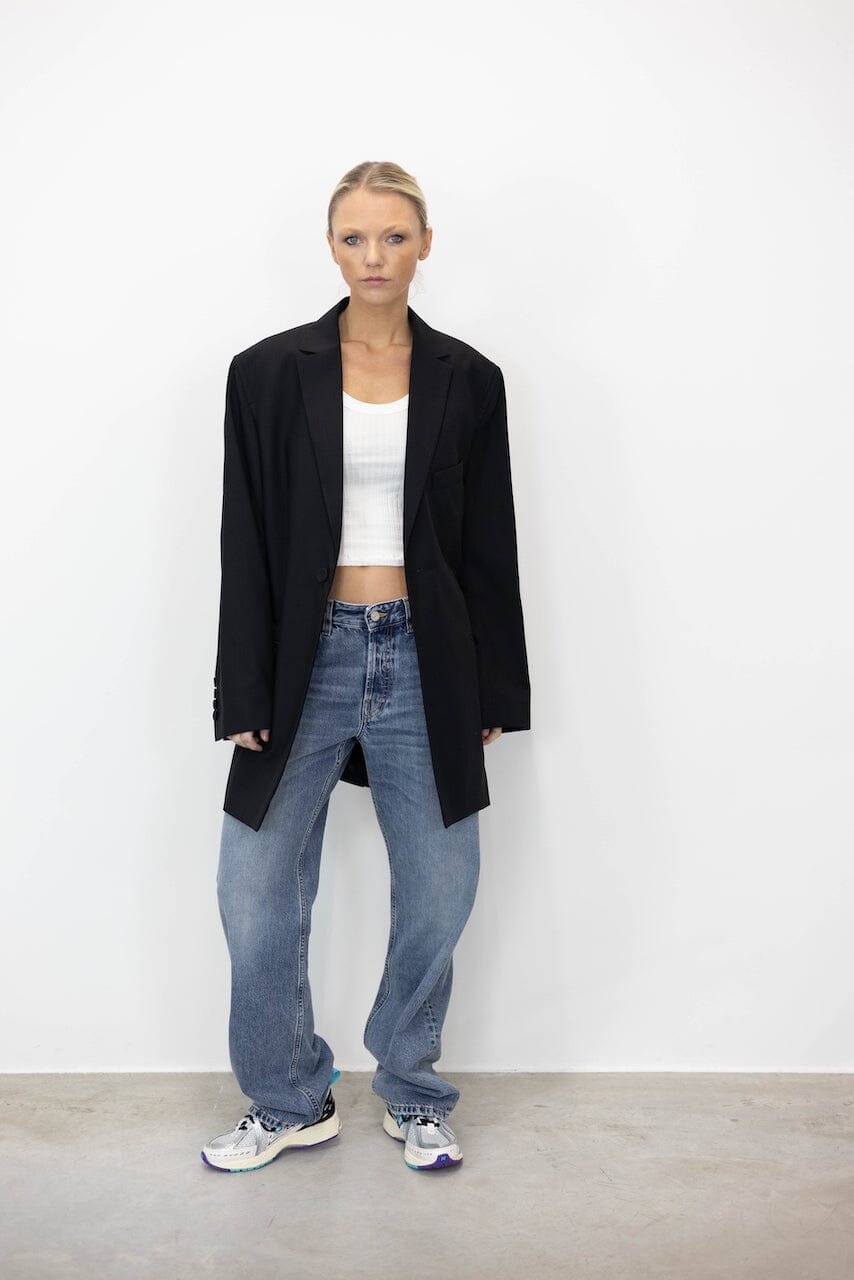 OVERSIZED BLAZER WITH STRUCTURED SHOULDERS BLAZER GAUCHERE 