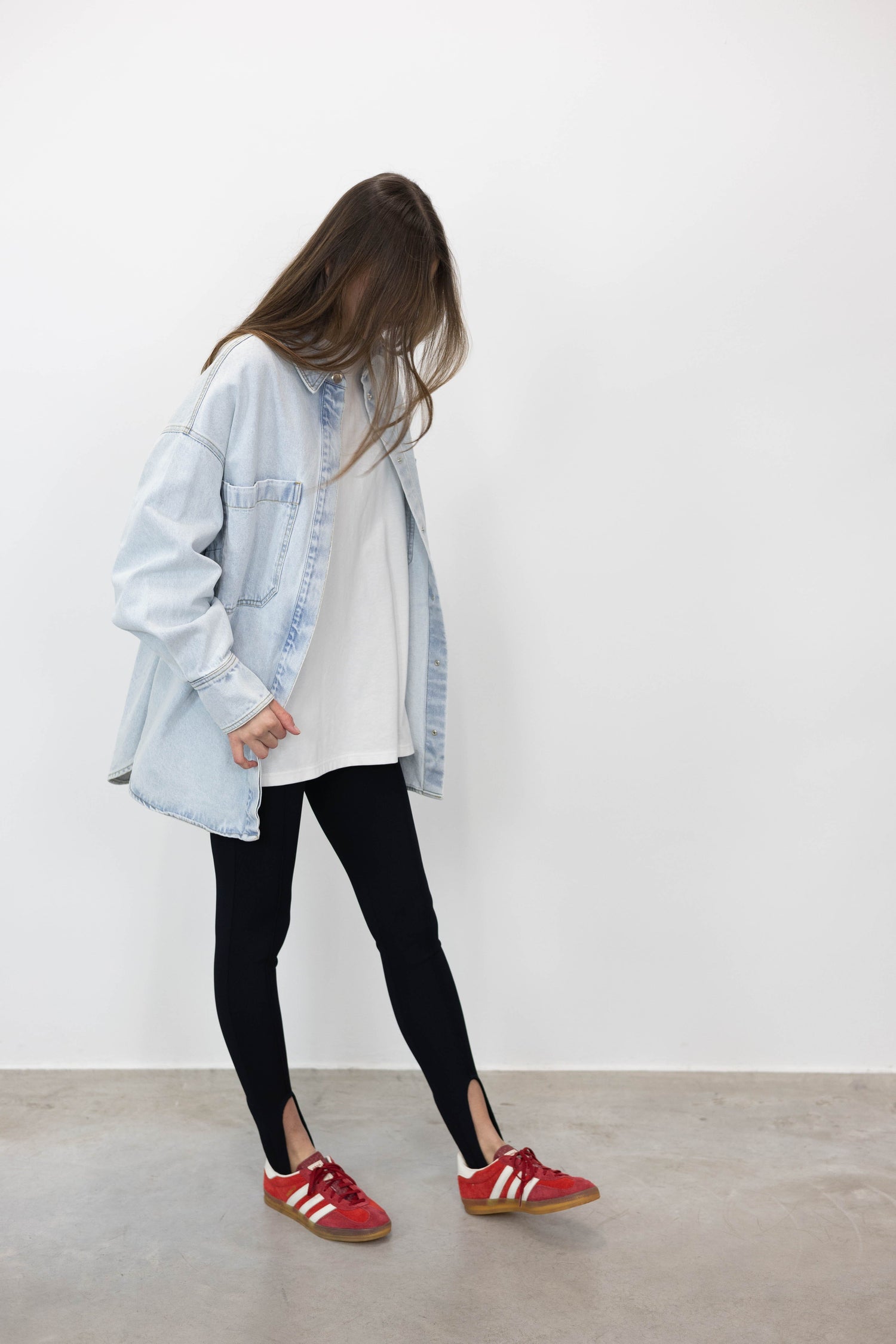 DACE OVERSIZED DENIM SHIRT SHIRT KURE 