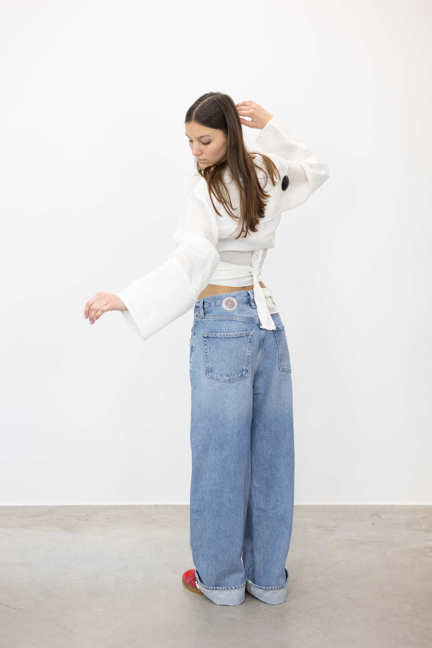 AYLA BAGGY CUFFED JEANS IN GEMINI JEANS CITIZENS OF HUMANITY 